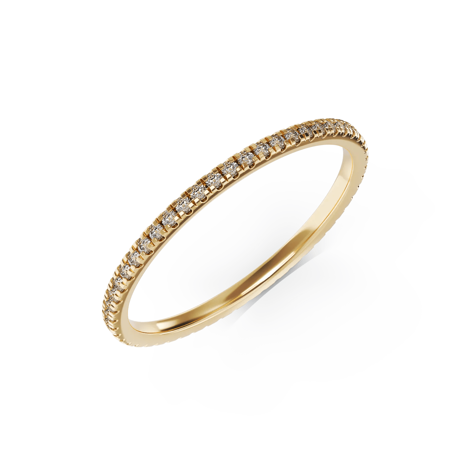 Inel infinity din aur galben cu diamante de 0.15ct Inel infinity din aur galben cu diamante de 0.15ct