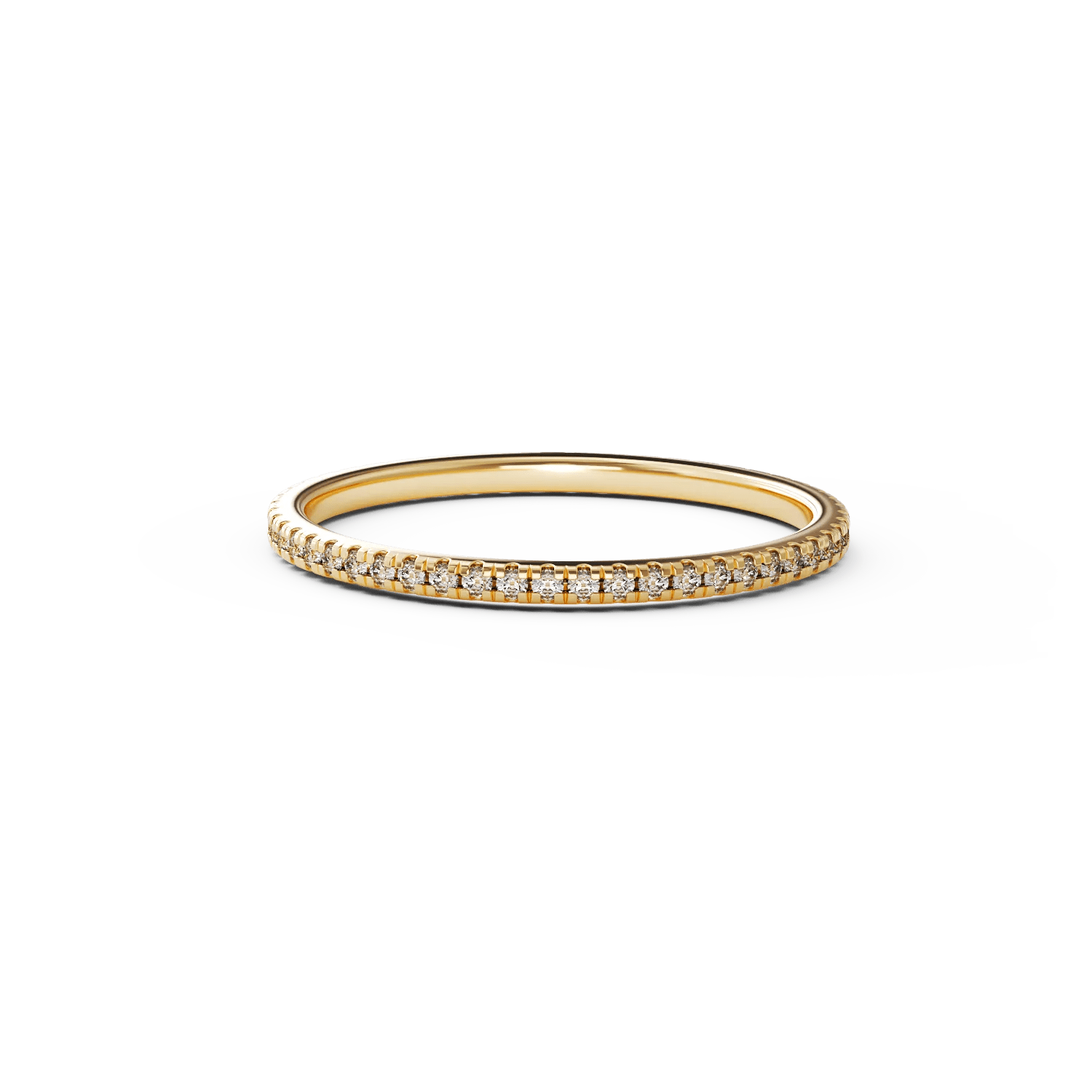 Inel eternity din aur galben cu diamante 0.1ct Inel eternity din aur galben cu diamante 0.1ct