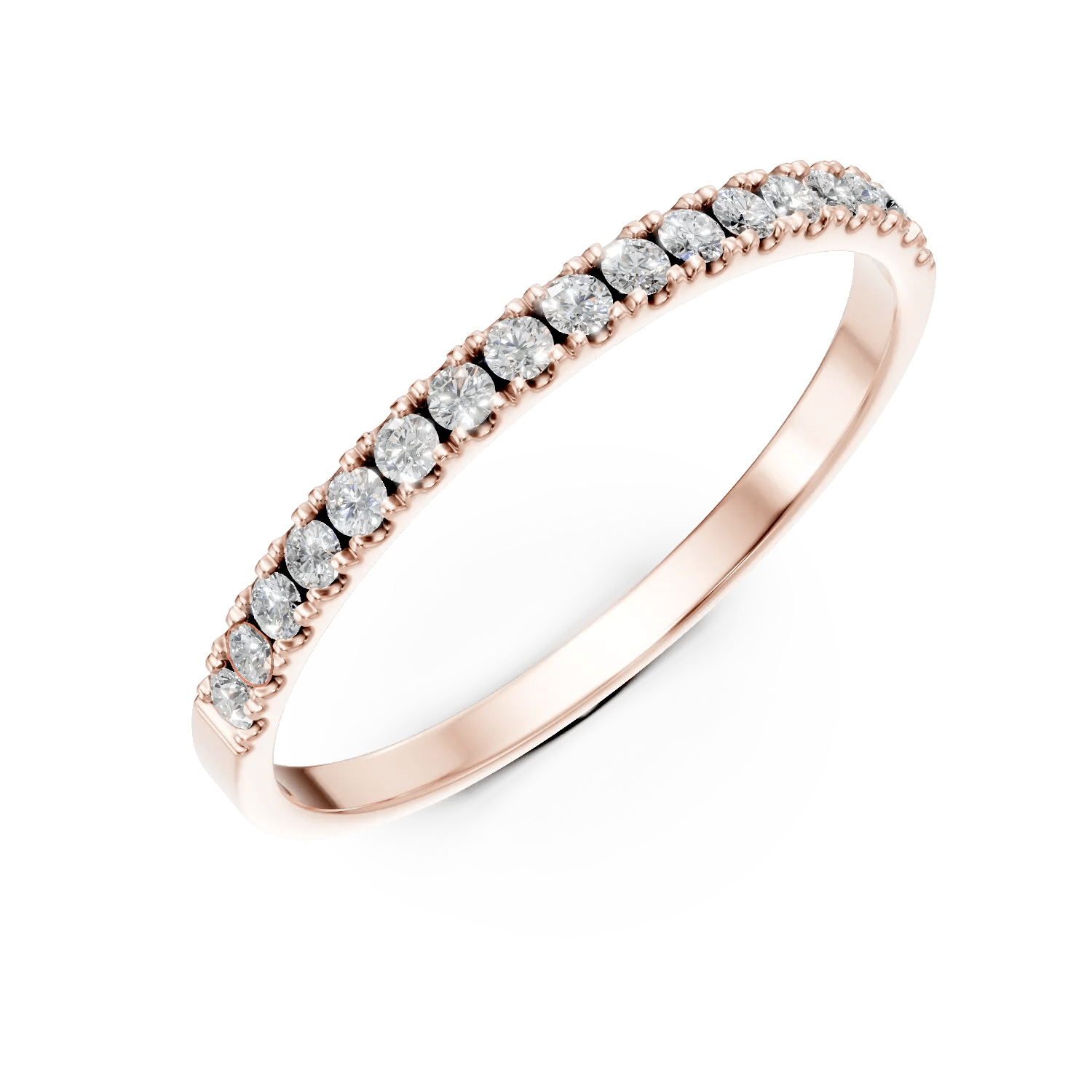 Inel din aur roz cu diamante de 0.17ct Inel din aur roz cu diamante de 0.17ct