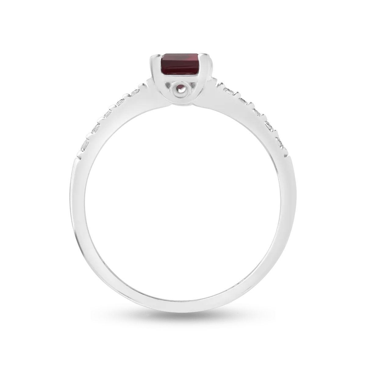 Inel din aur alb elegant Inel din aur alb elegant