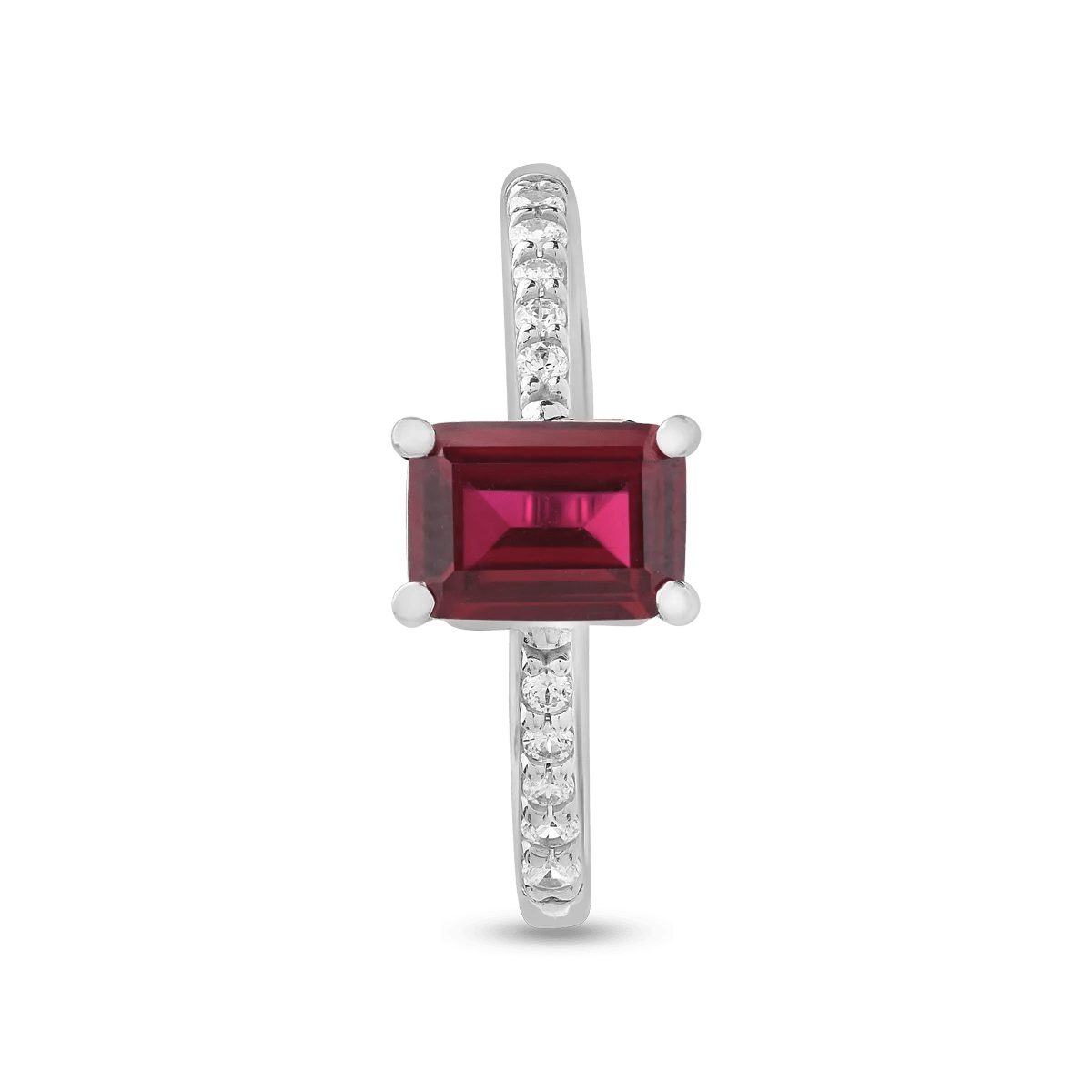 Inel din aur alb elegant Inel din aur alb elegant