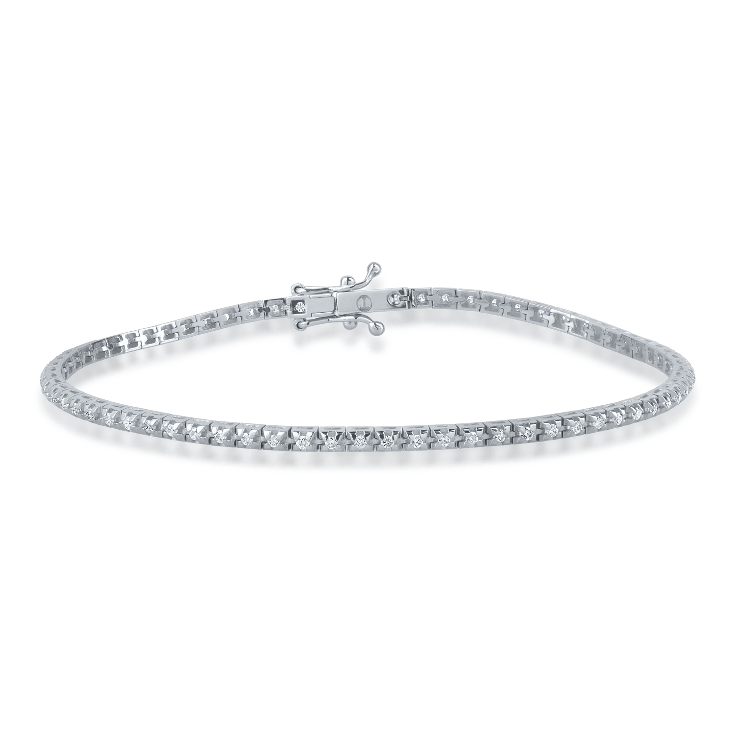 Brățară tennis din aur alb cu diamante de 0.5ct Brățară tennis din aur alb cu diamante de 0.5ct