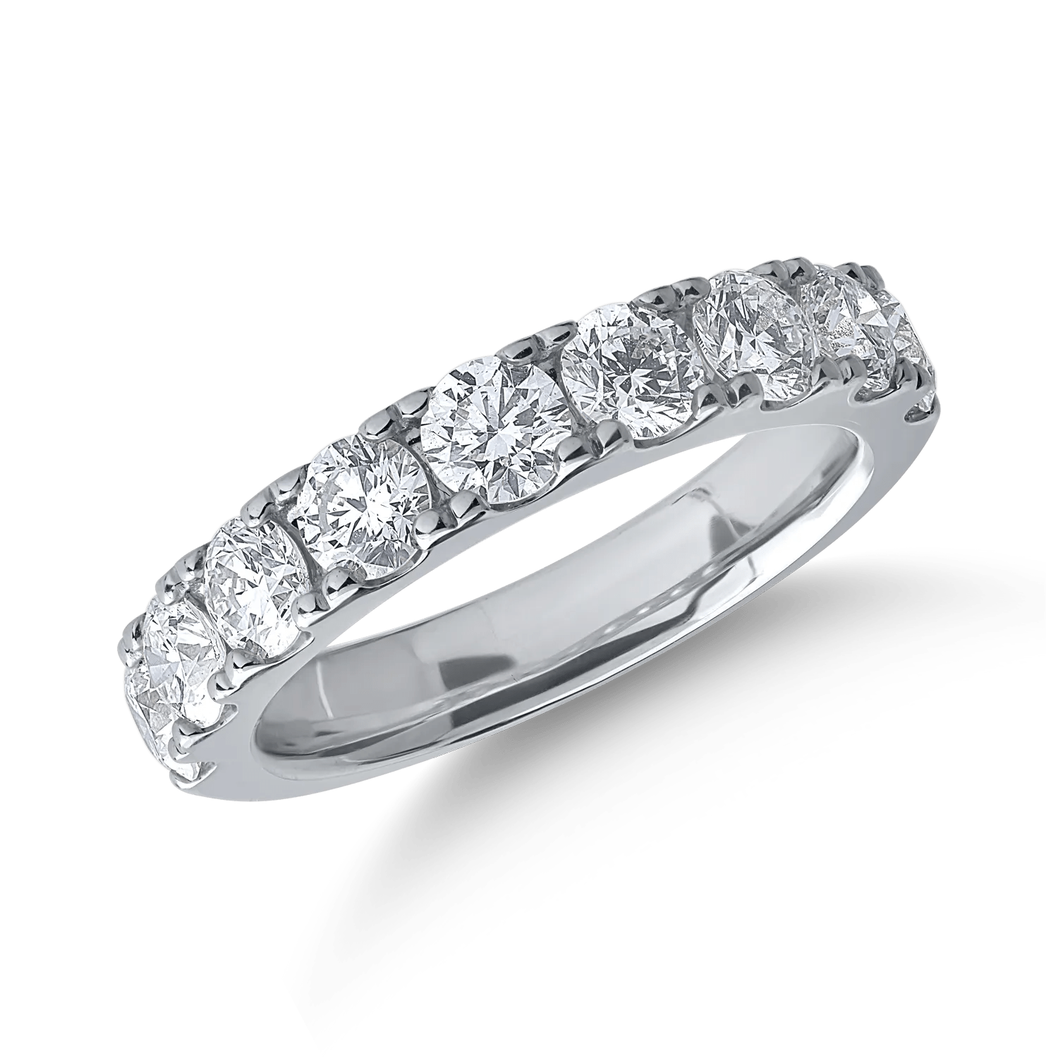Inel de aur alb cu diamante de 1ct Inel de aur alb cu diamante de 1ct