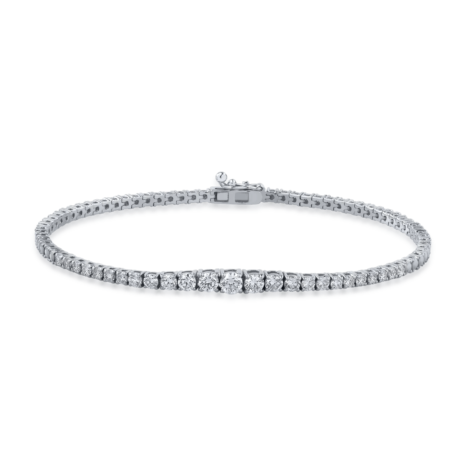 Brățară tennis din aur alb cu diamante de 1.14ct Brățară tennis din aur alb cu diamante de 1.14ct