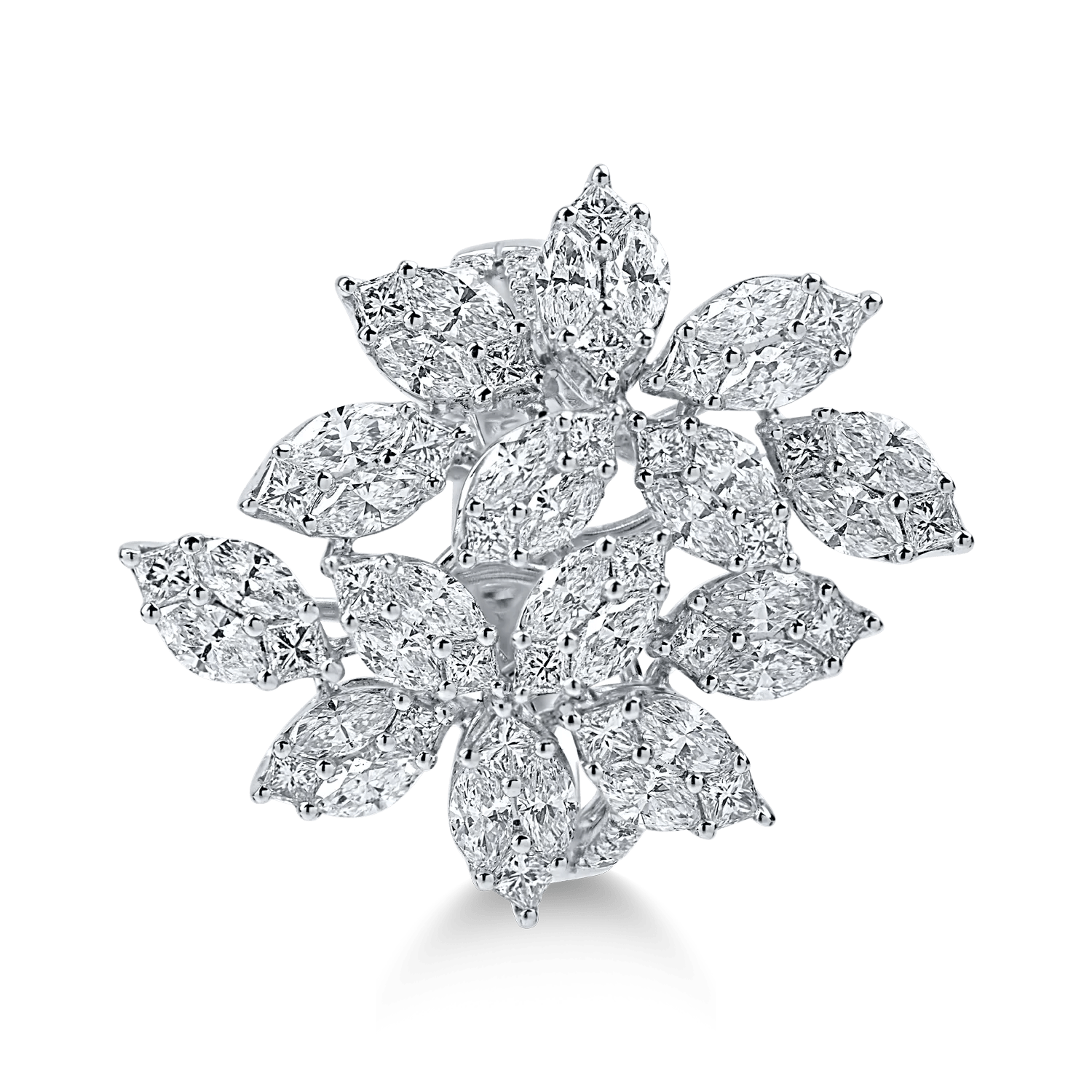 Inel din aur alb cu diamante de 2.6ct Inel din aur alb cu diamante de 2.6ct