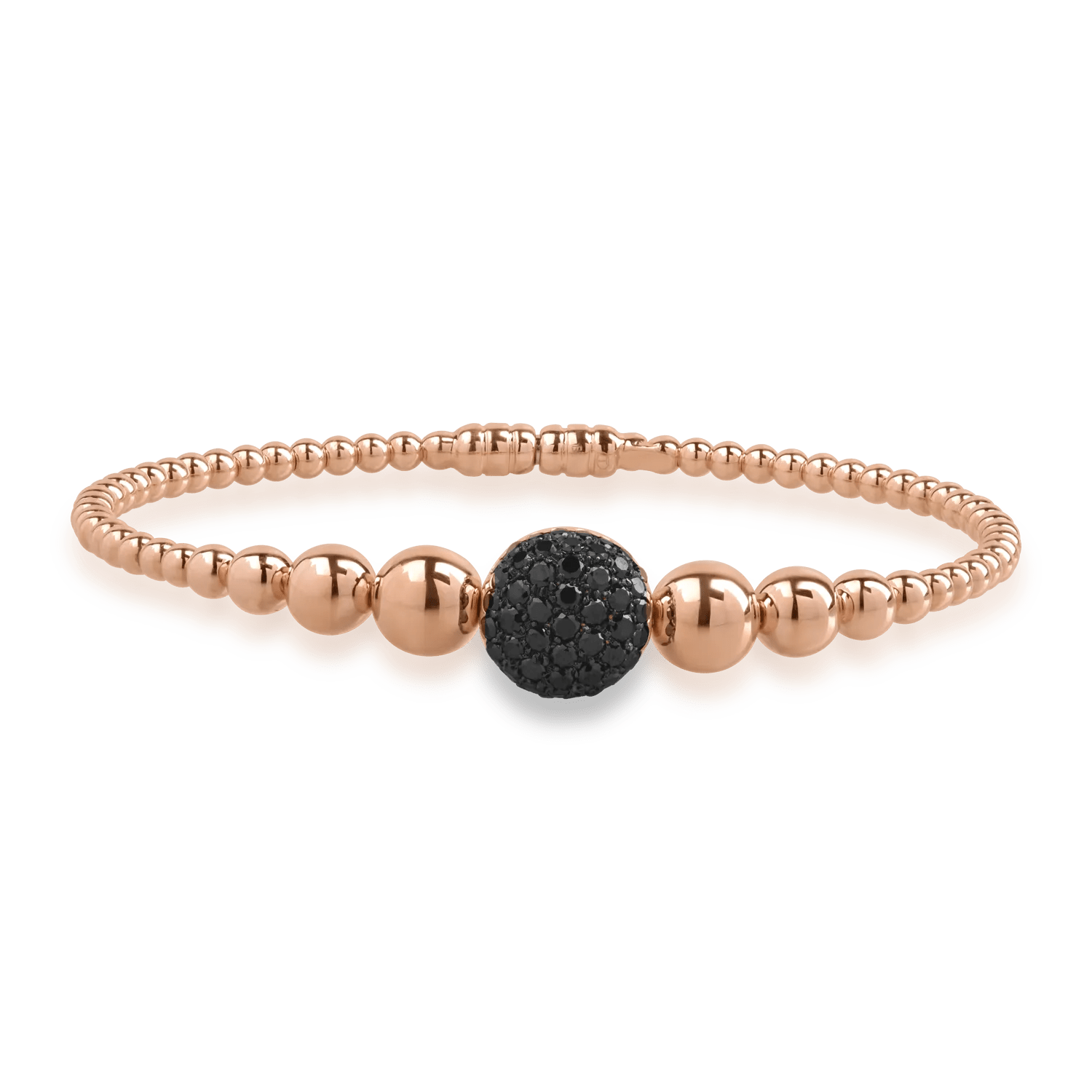 Brățară din aur roz-negru cu diamante negre de 0.84ct Brățară din aur roz-negru cu diamante negre de 0.84ct