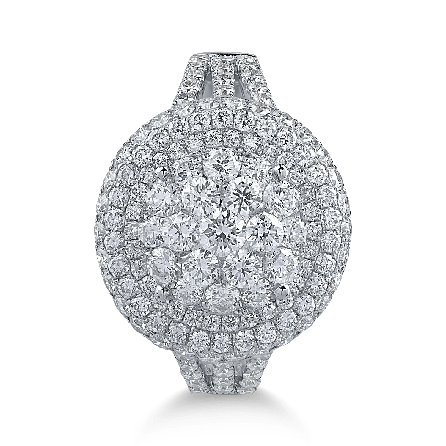 Inel din aur alb cu diamante de 1.77ct – teilor Inel din aur alb cu diamante de 1.77ct - teilor