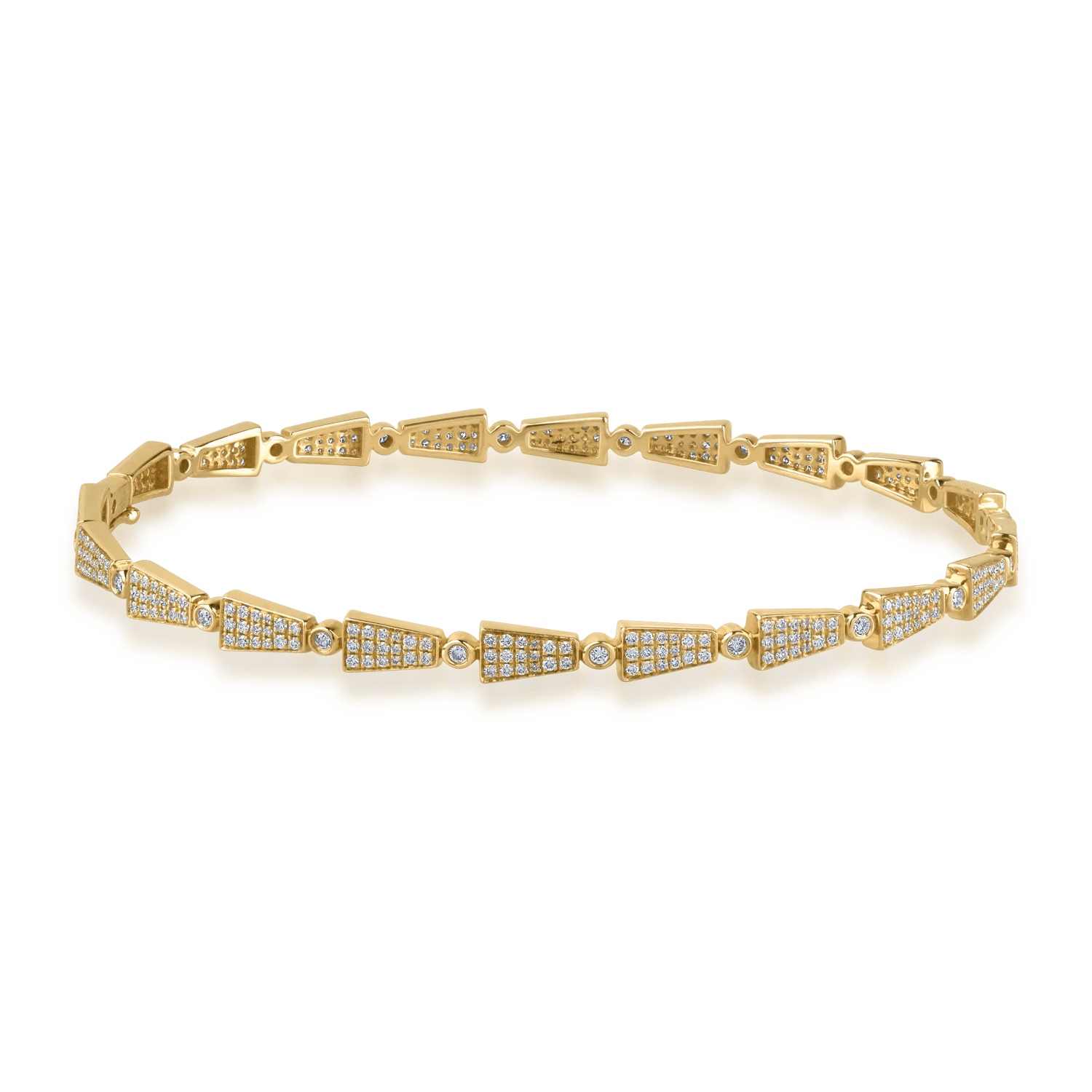 Brățară din aur galben cu diamante de 1.1ct Brățară din aur galben cu diamante de 1.1ct