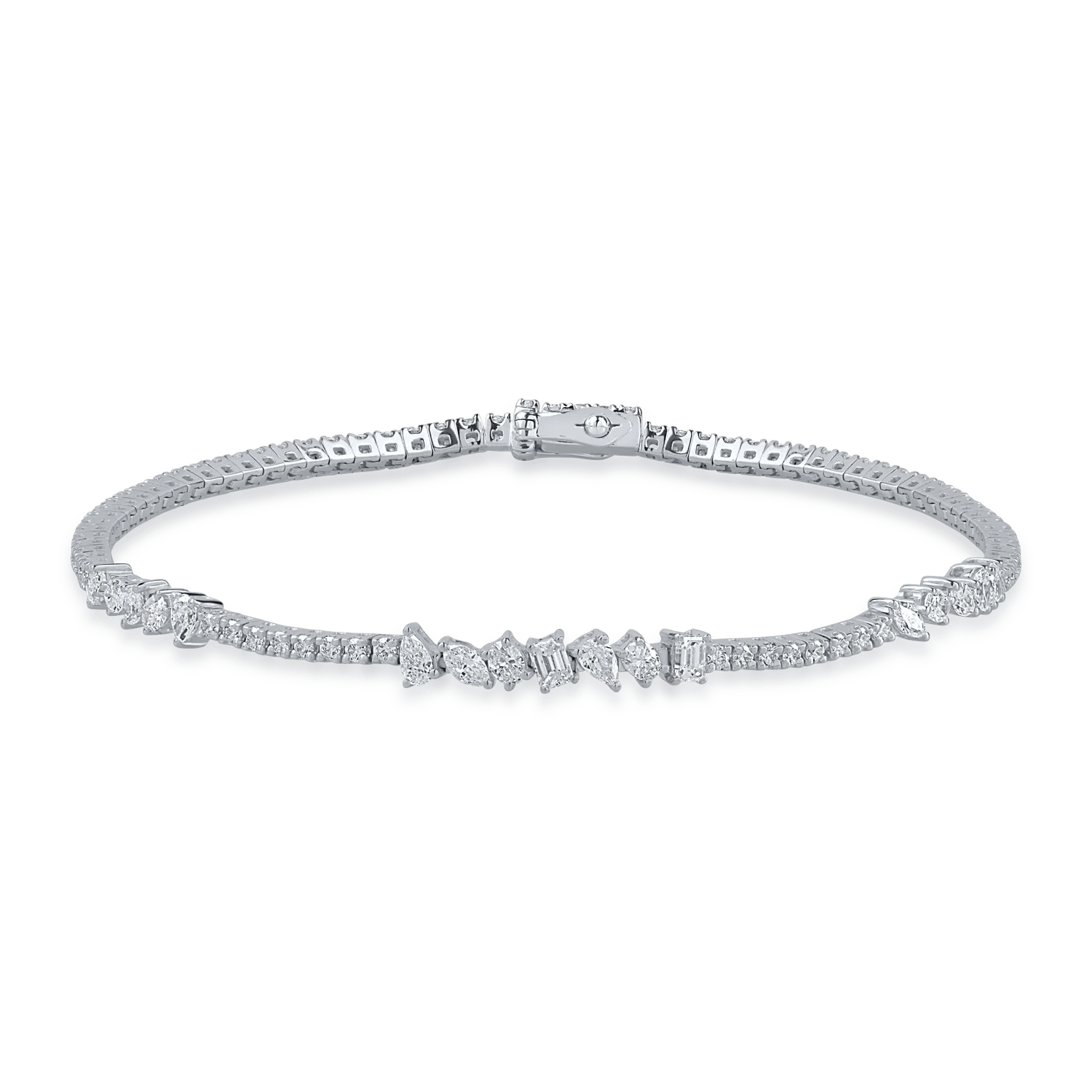 Brățară din aur alb cu diamante de 1.84ct Brățară din aur alb cu diamante de 1.84ct