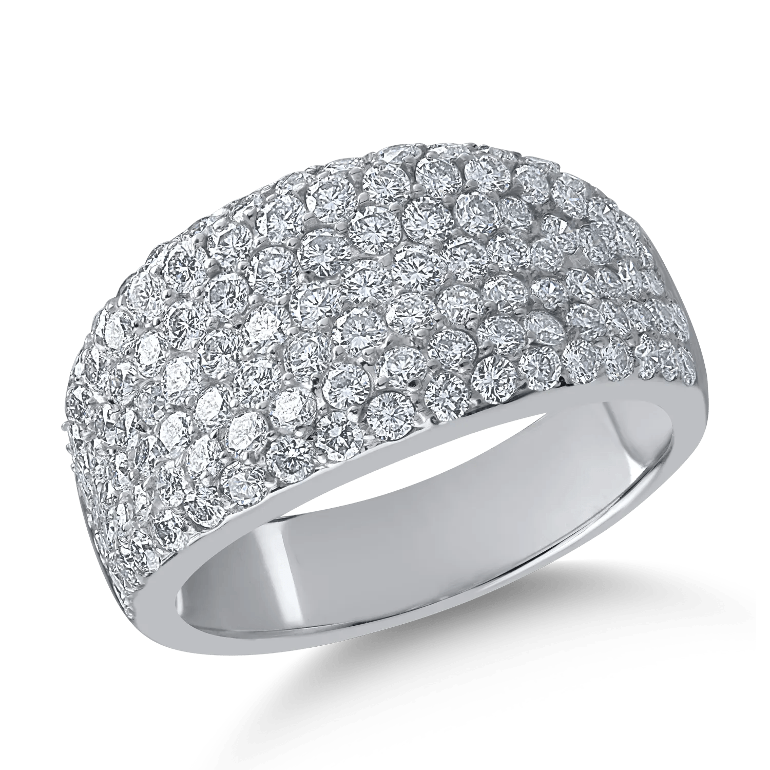 Inel din aur alb cu diamante de 1.94ct Inel din aur alb cu diamante de 1.94ct