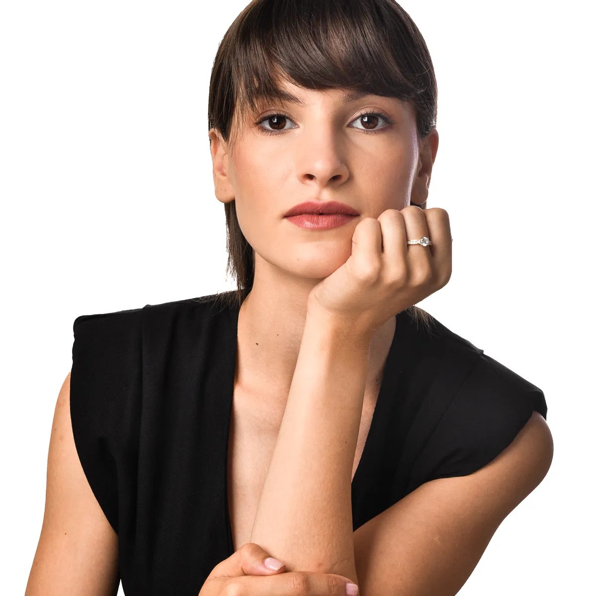 Inel logodnă din aur galben elegant Inel logodnă din aur galben elegant