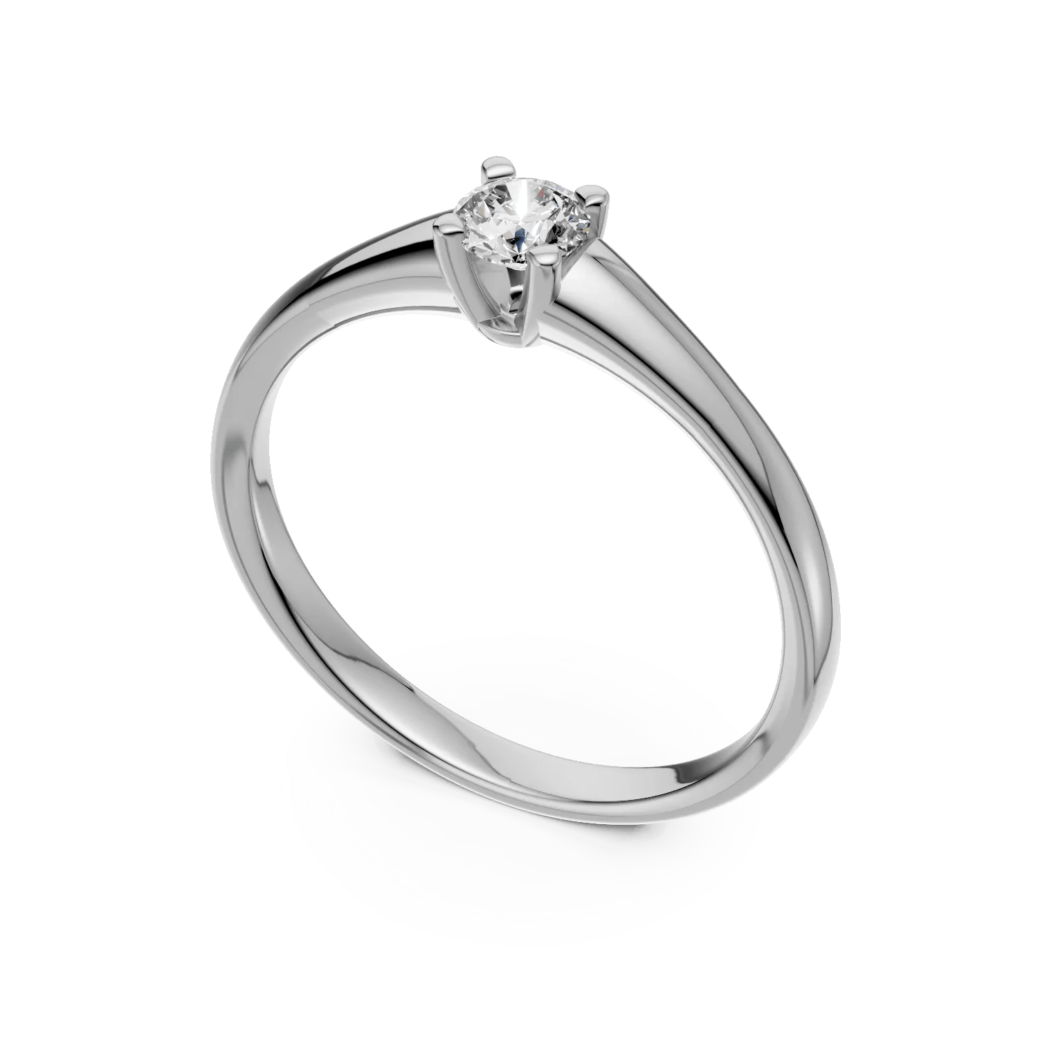 Inel de logodnă din aur alb cu diamant – Teilor Inel de logodnă din aur alb cu diamant - Teilor