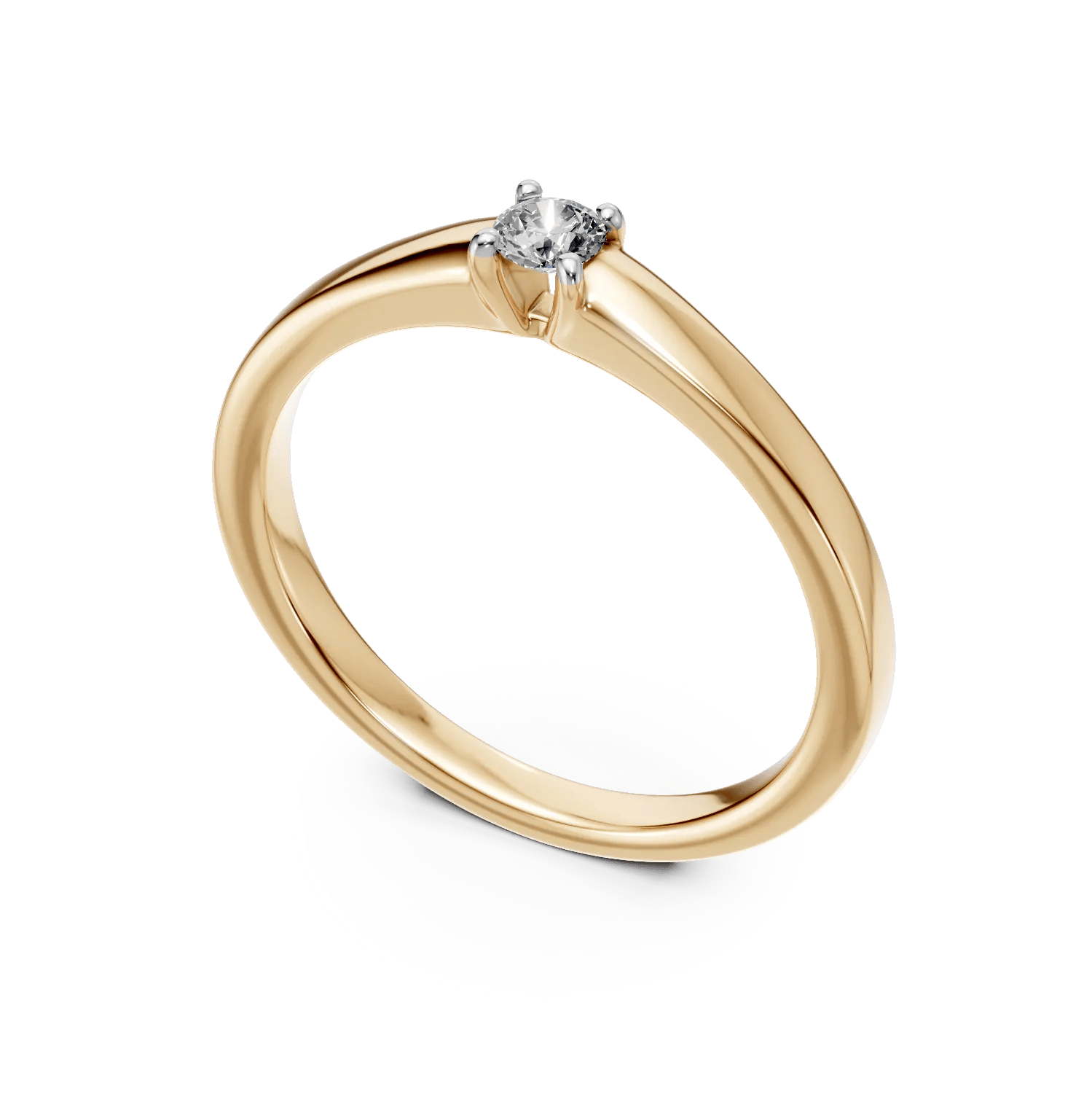 Inel de logodnă din aur galben cu diamant – Teilor Inel de logodnă din aur galben cu diamant – Teilor