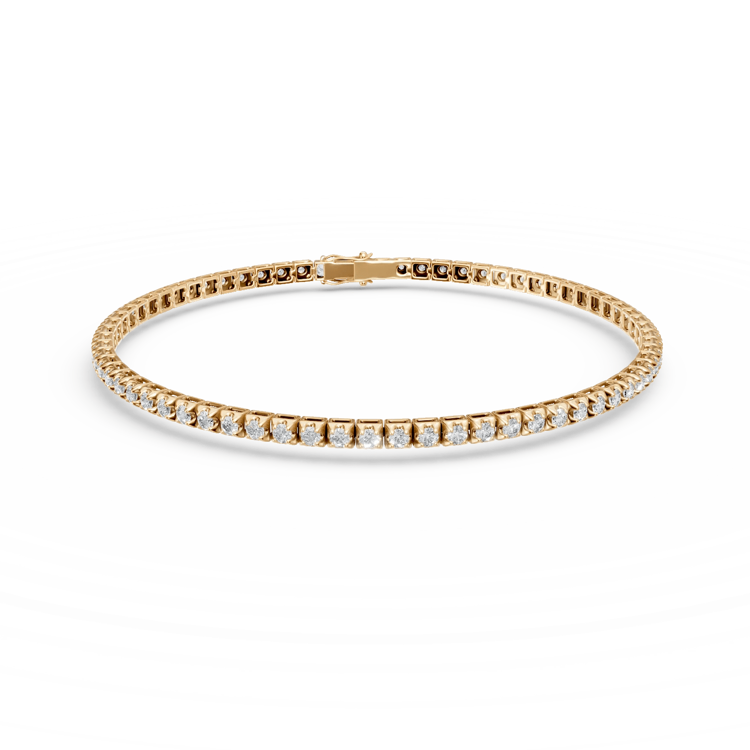 Brățară tennis din aur galben cu diamante de 0.6ct Brățară tennis din aur galben cu diamante de 0.6ct