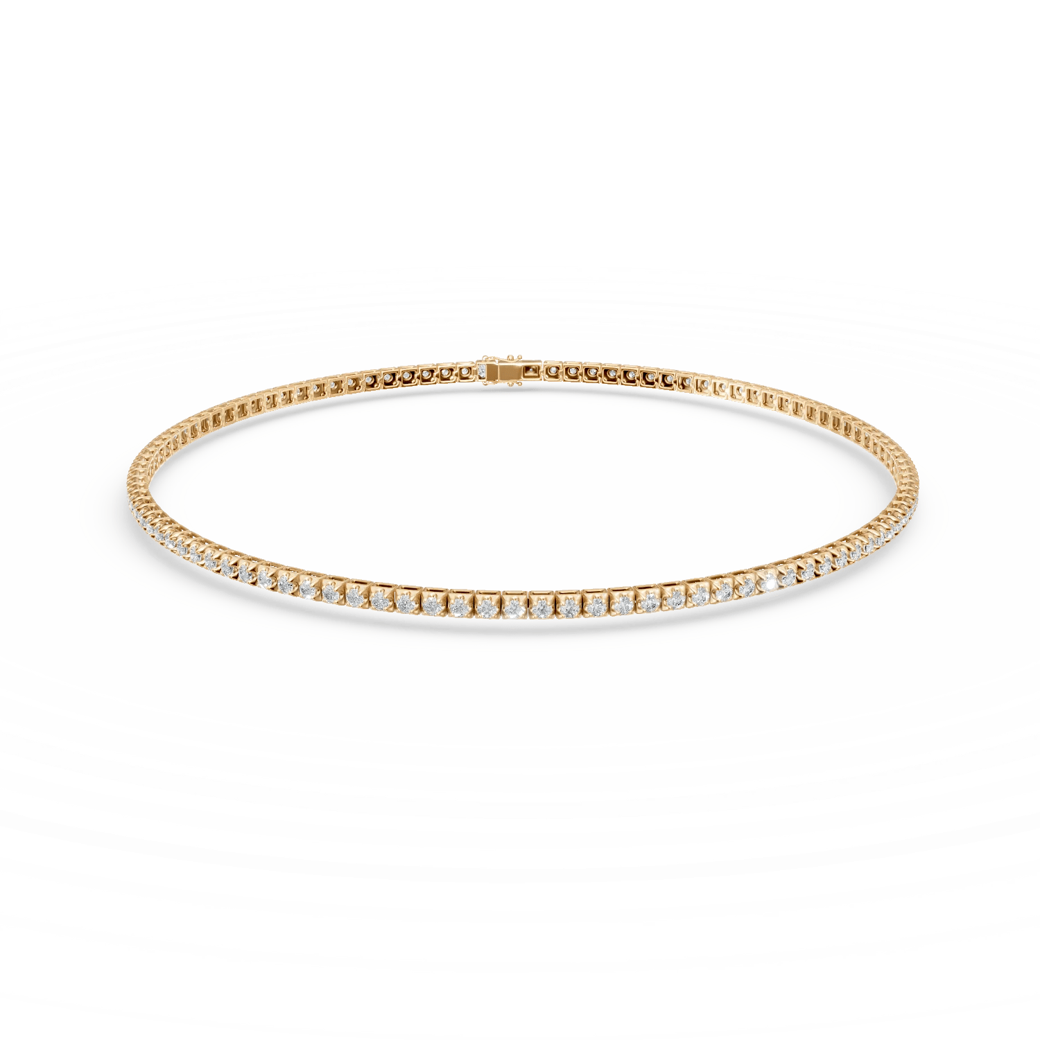 Brățară tennis din aur galben cu diamante de 0.5ct Brățară tennis din aur galben cu diamante de 0.5ct