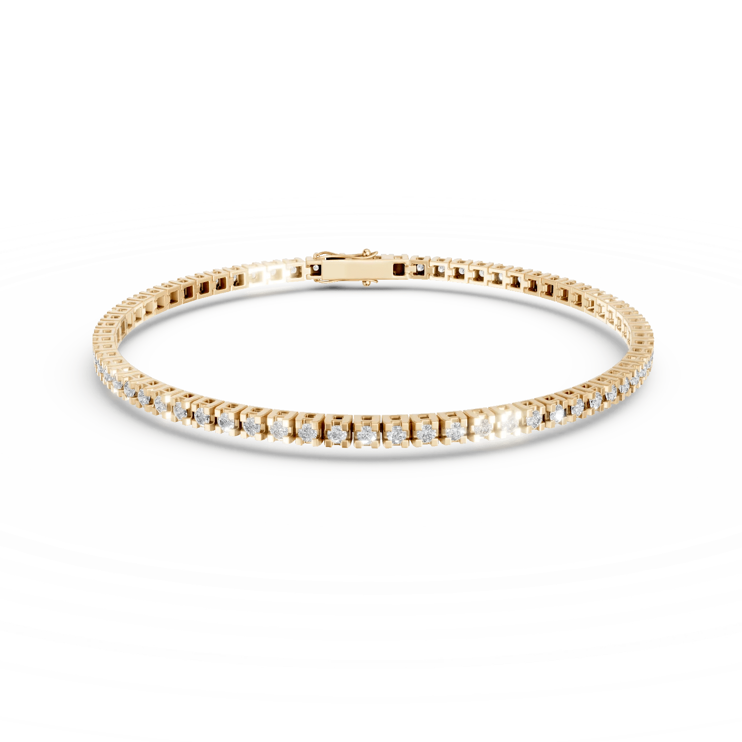 Brățară tennis aur galben cu diamante 0.91ct Brățară tennis aur galben cu diamante 0.91ct