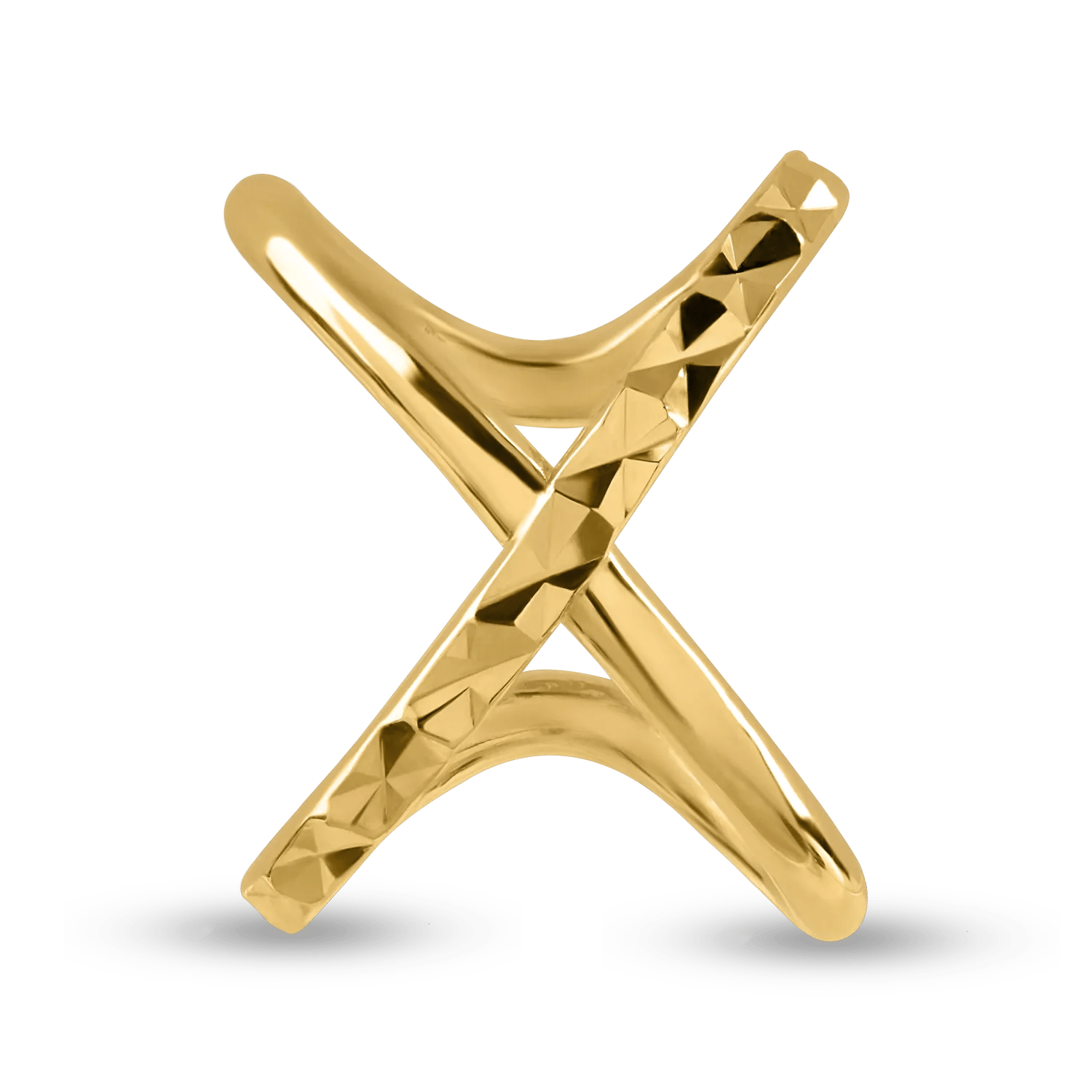 Cercel ear cuff din aur galben Cercel ear cuff din aur galben