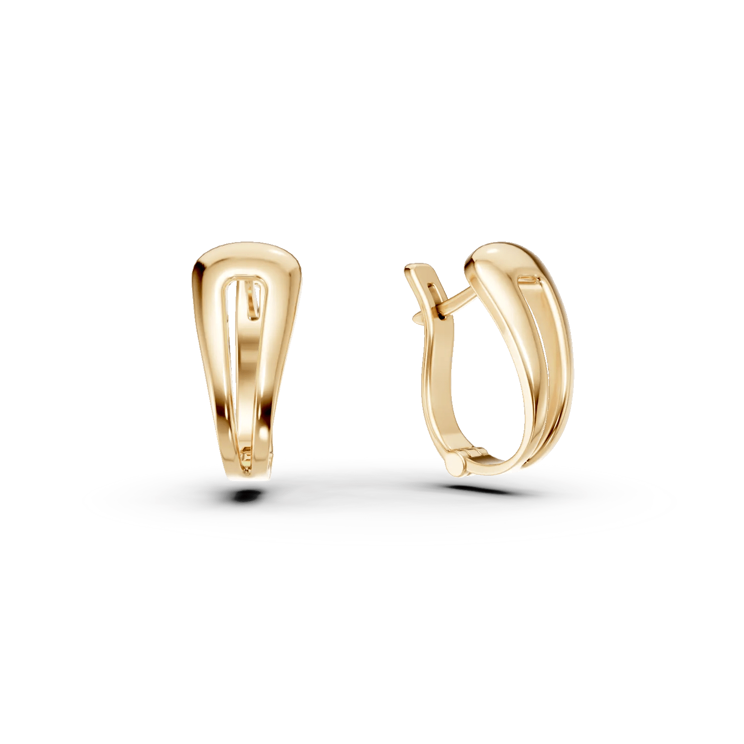 Cercei pe ureche din aur galben Cercei pe ureche din aur galben