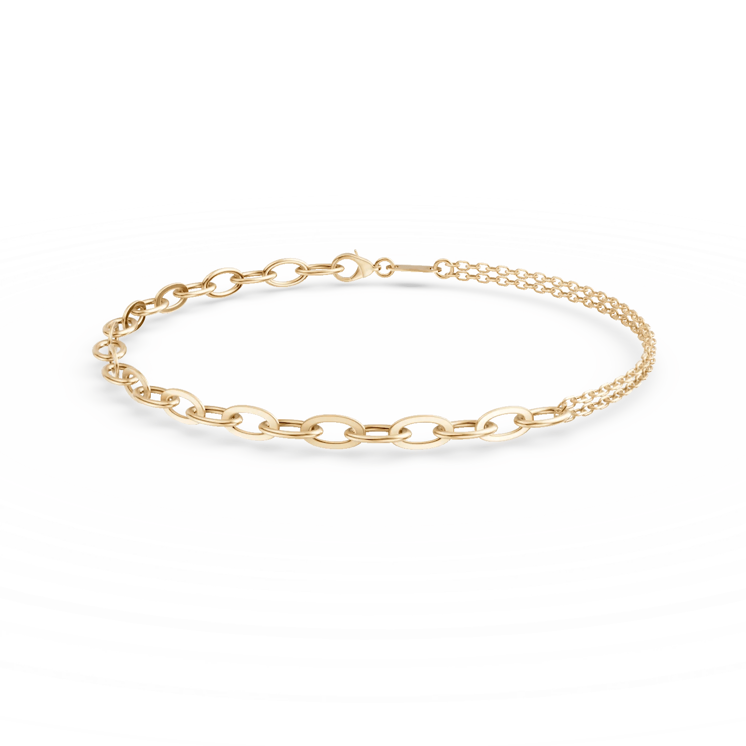 Brățară cu zale din aur galben Brățară cu zale din aur galben