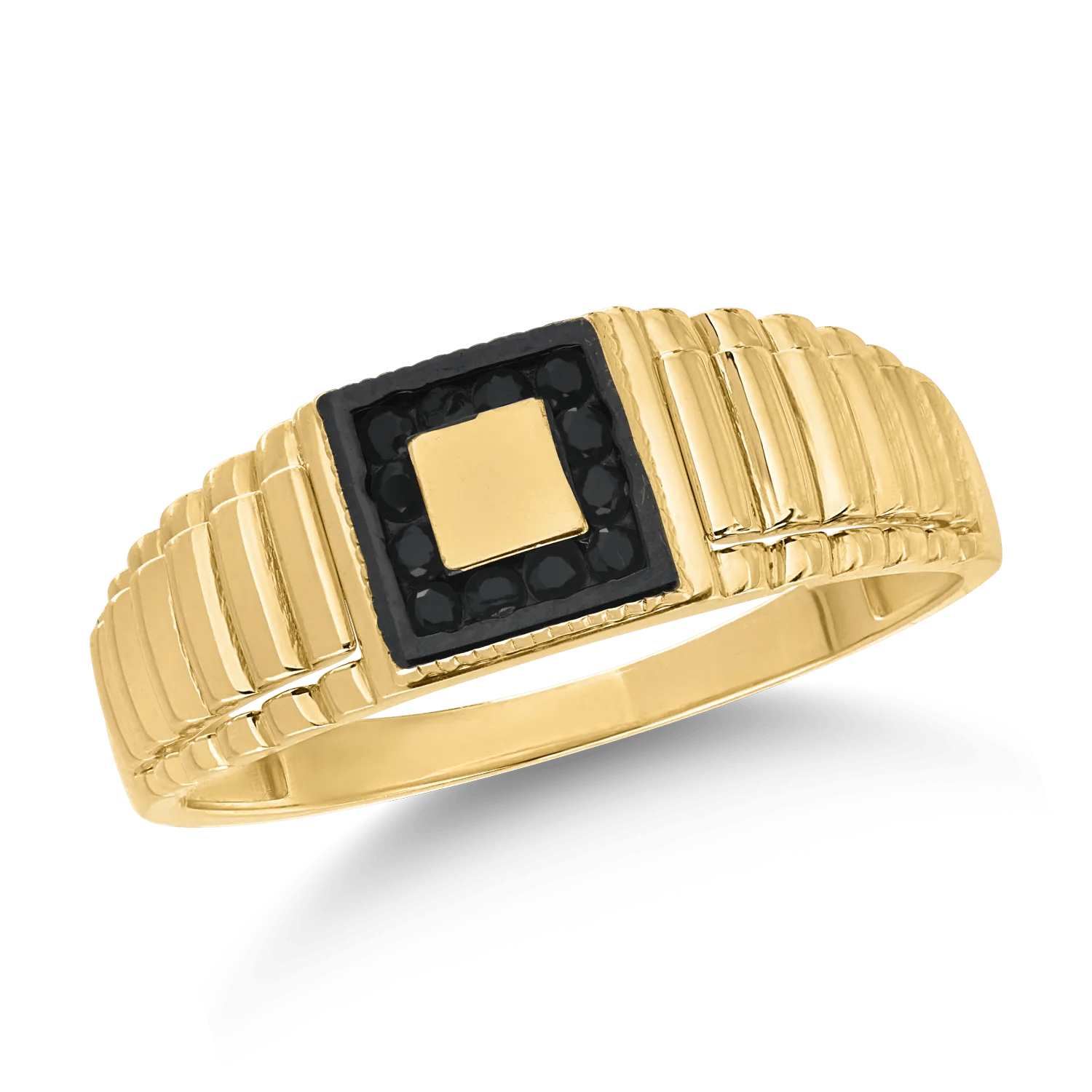 Inel bărbătesc din aur galben Inel bărbătesc din aur galben