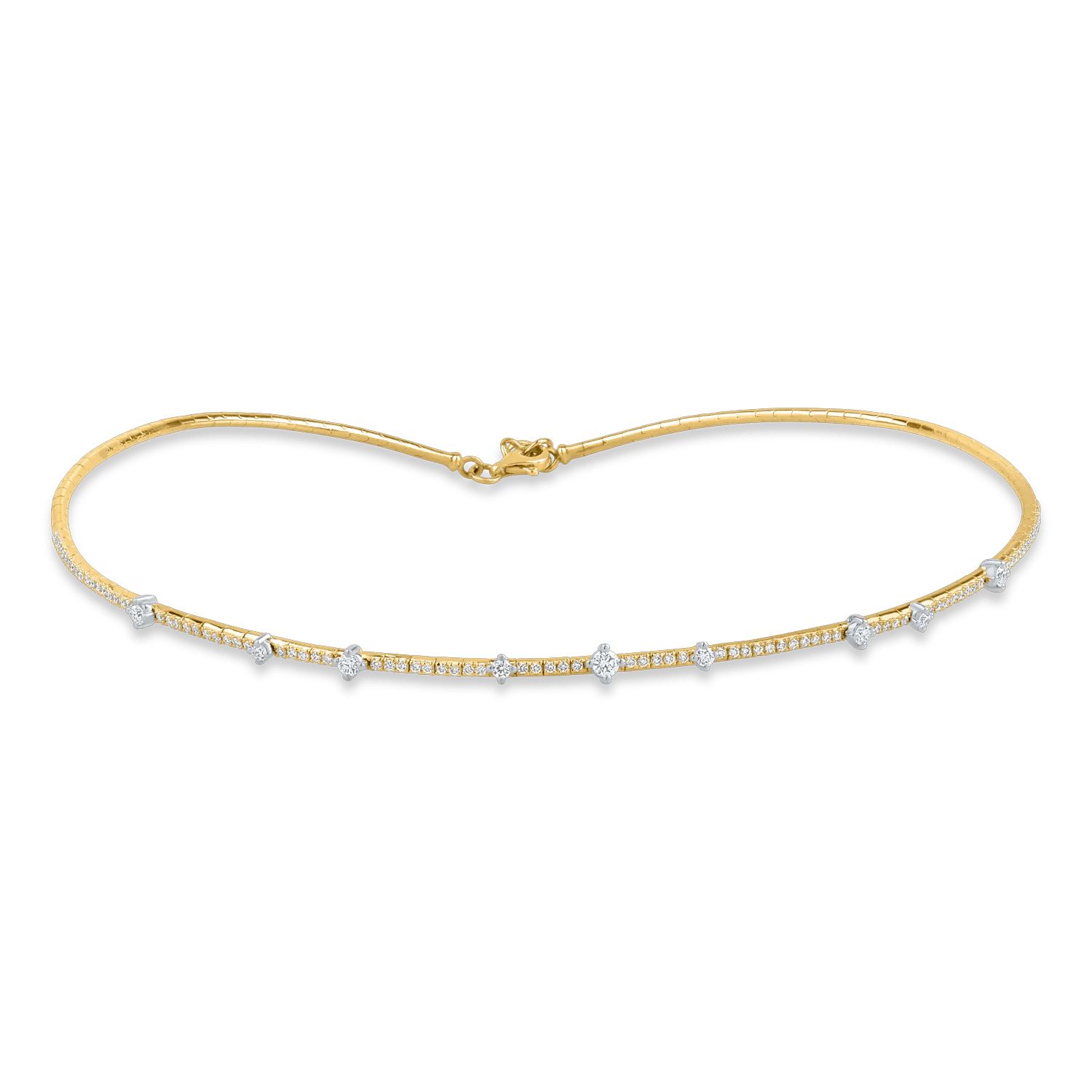 Colier din aur galben cu diamante de 1.03ct Colier din aur galben cu diamante de 1.03ct