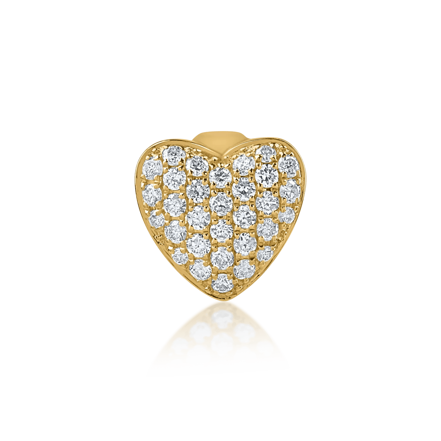 Pandantiv inimă din aur galben cu diamante de 0.18ct Pandantiv inimă din aur galben cu diamante de 0.18ct