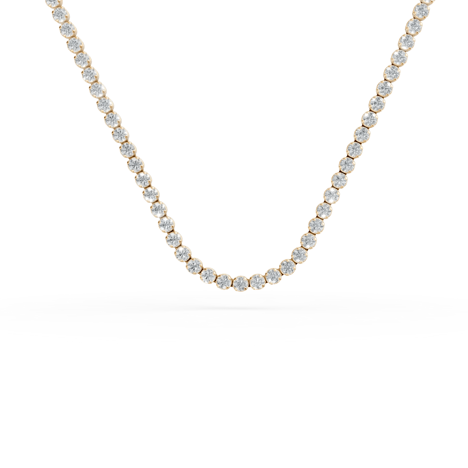 Colier tennis din aur galben cu zirconii Colier tennis din aur galben cu zirconii