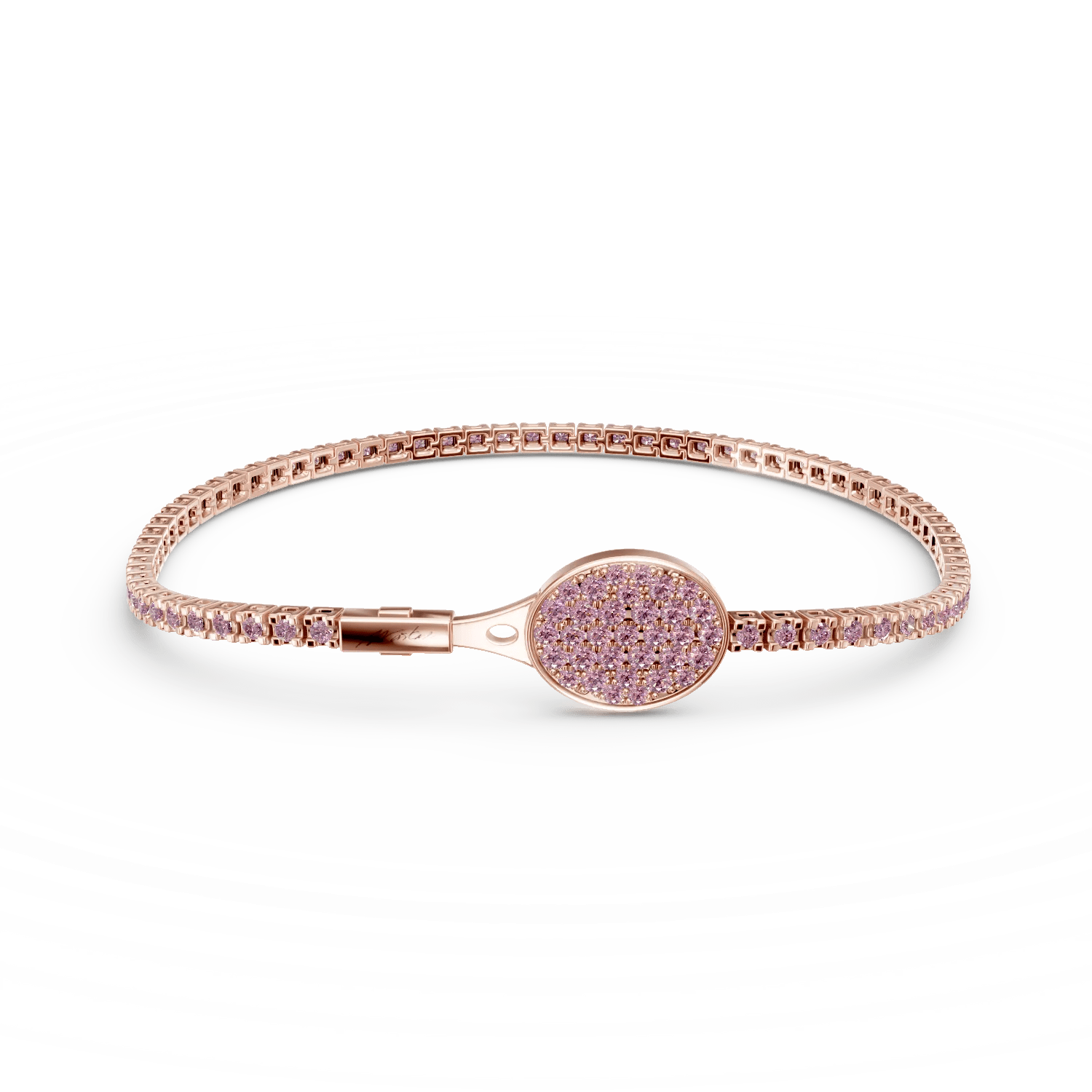 Brățară tennis glory cu safire roz de 1.5ct Brățară tennis glory cu safire roz de 1.5ct