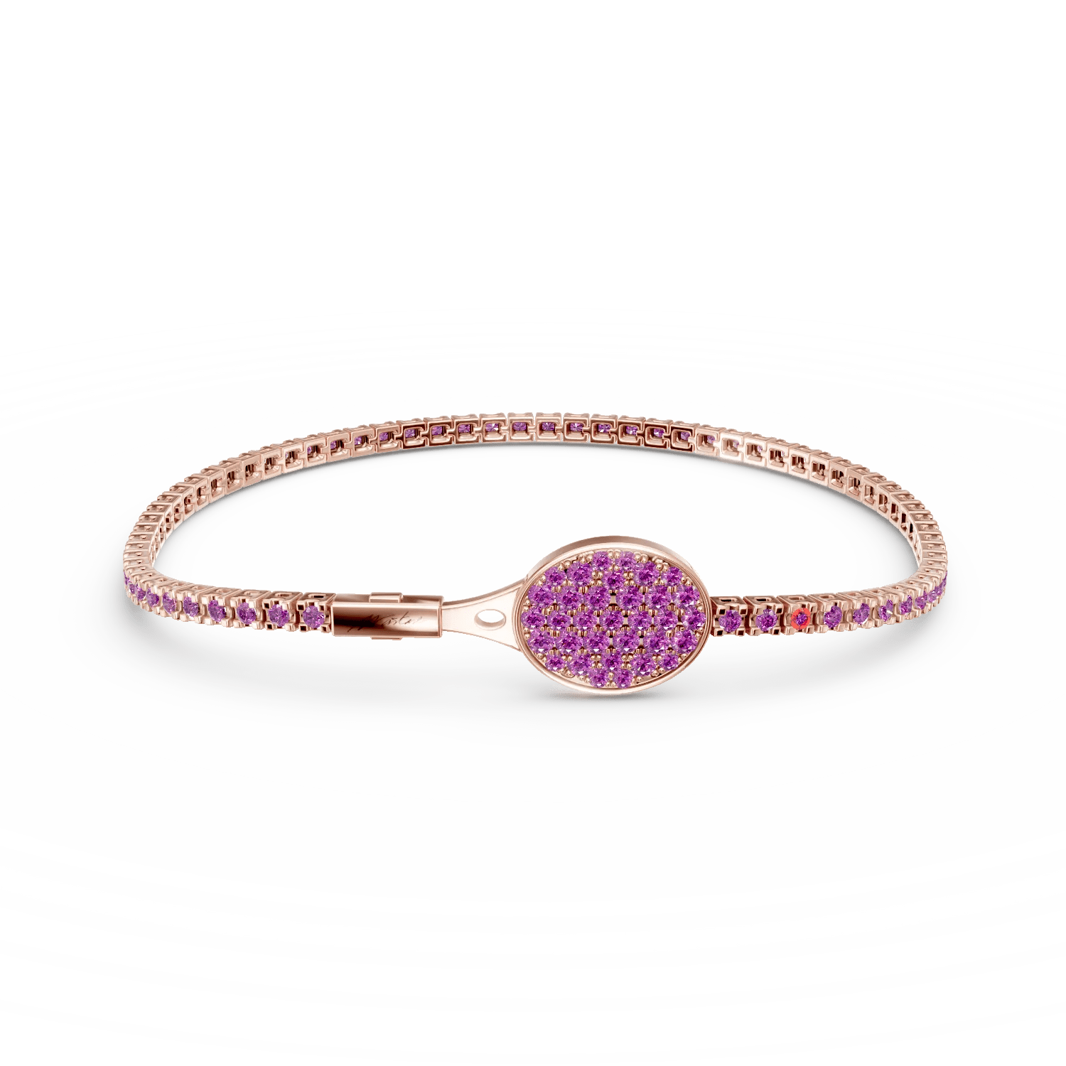 Brățară tennis glory cu safire roz de 14.1ct Brățară tennis glory cu safire roz de 14.1ct