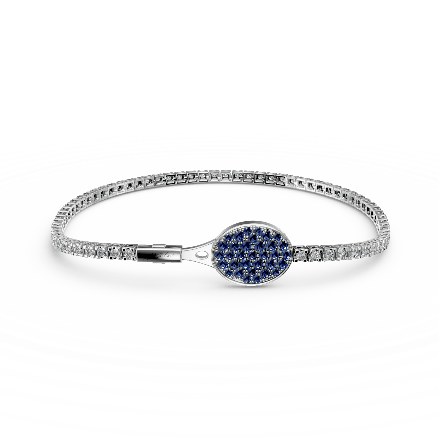 Brățară tennis wonder cu diamante și safire de 1.4ct Brățară tennis wonder cu diamante și safire de 1.4ct
