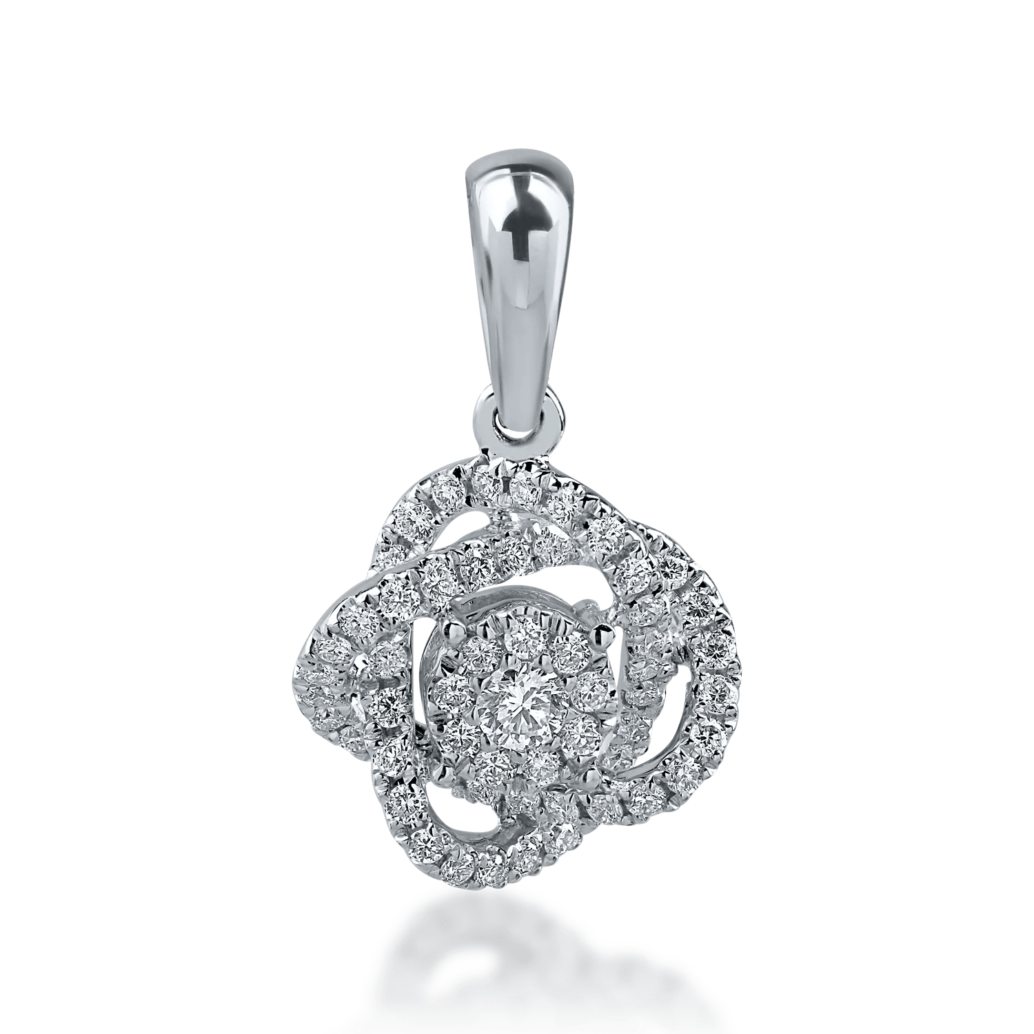 Pandantiv din aur alb cu diamante de 0.265ct Pandantiv din aur alb cu diamante de 0.265ct