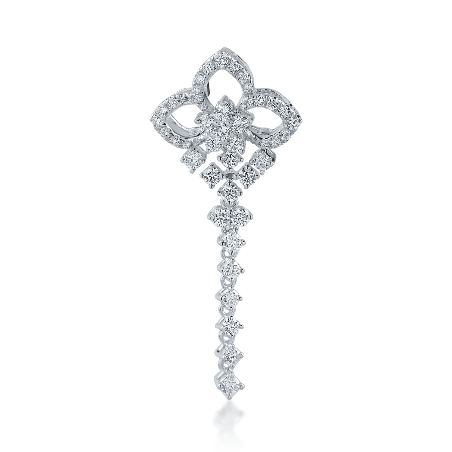 Pandantiv din aur alb cu diamante 0.751ct Pandantiv din aur alb cu diamante 0.751ct