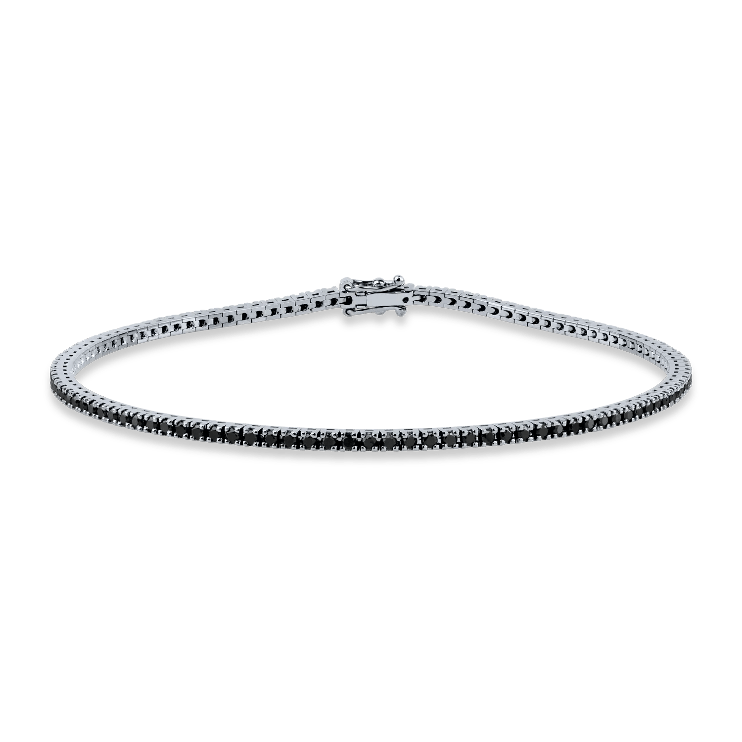 Brățară tennis din aur negru cu diamante negre de 1.05ct Brățară tennis din aur negru cu diamante negre de 1.05ct
