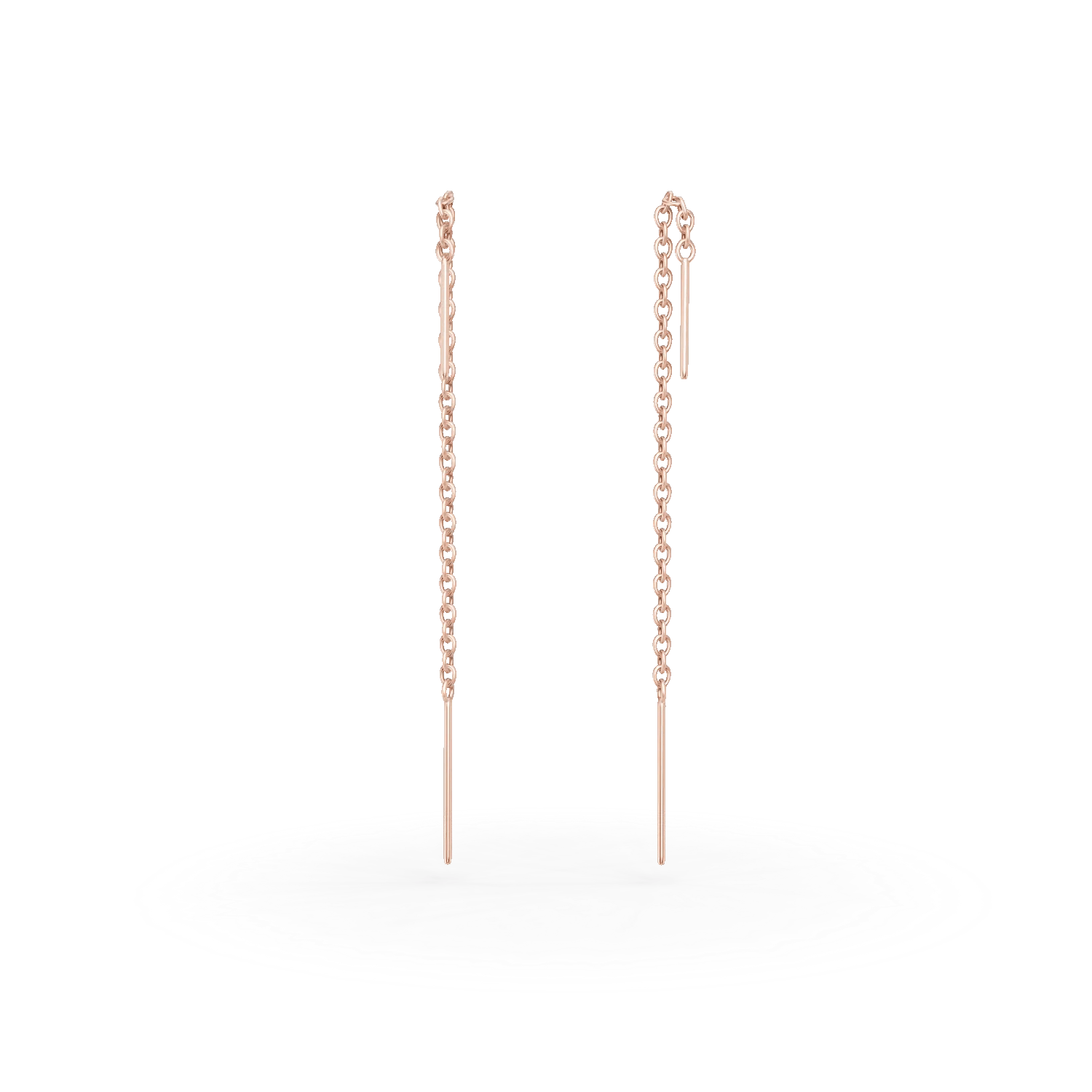 Cercei lungi din aur roz Cercei lungi din aur roz