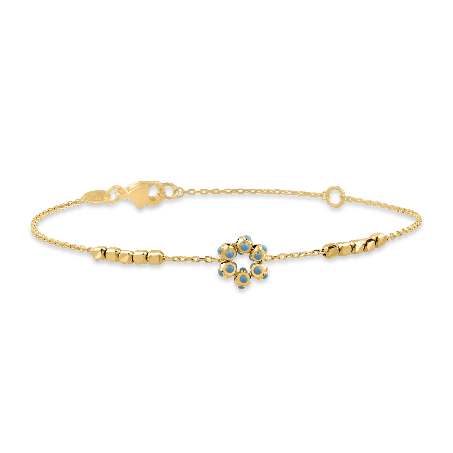 Brățară floare din aur galben Brățară floare din aur galben