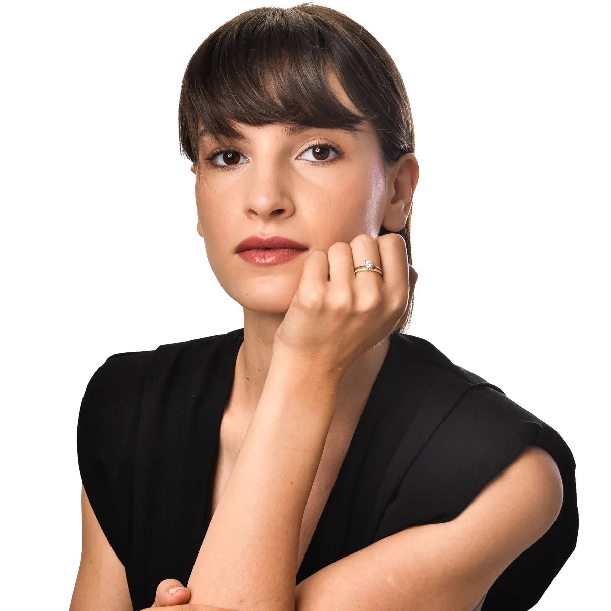 Inel de logodnă aur galben zirconii halo Inel de logodnă aur galben zirconii halo