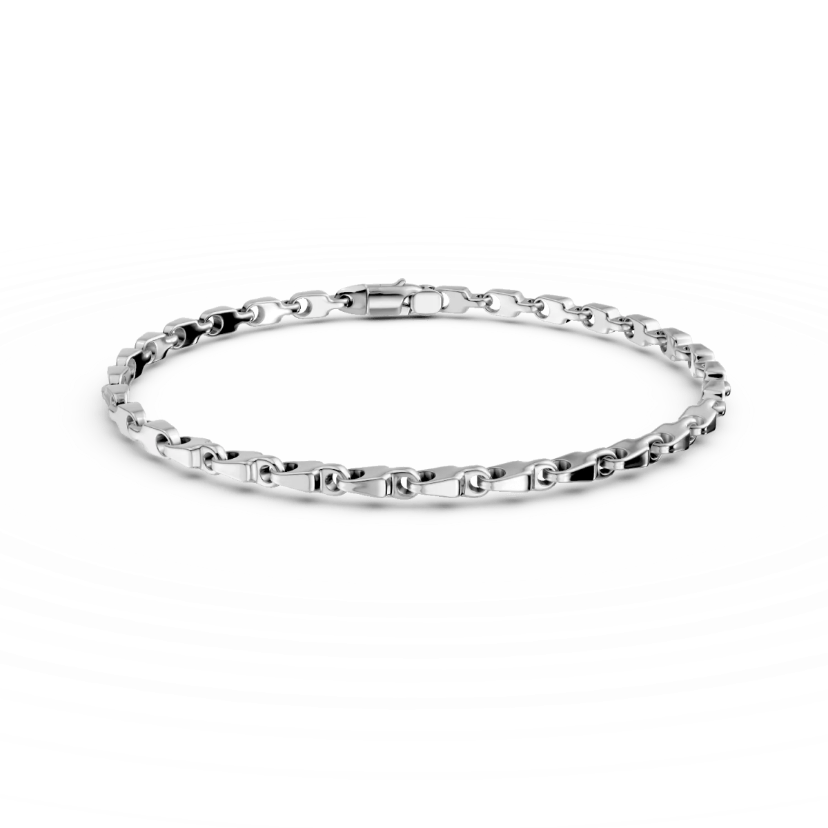 Brățară minimalistă din aur alb Brățară minimalistă din aur alb