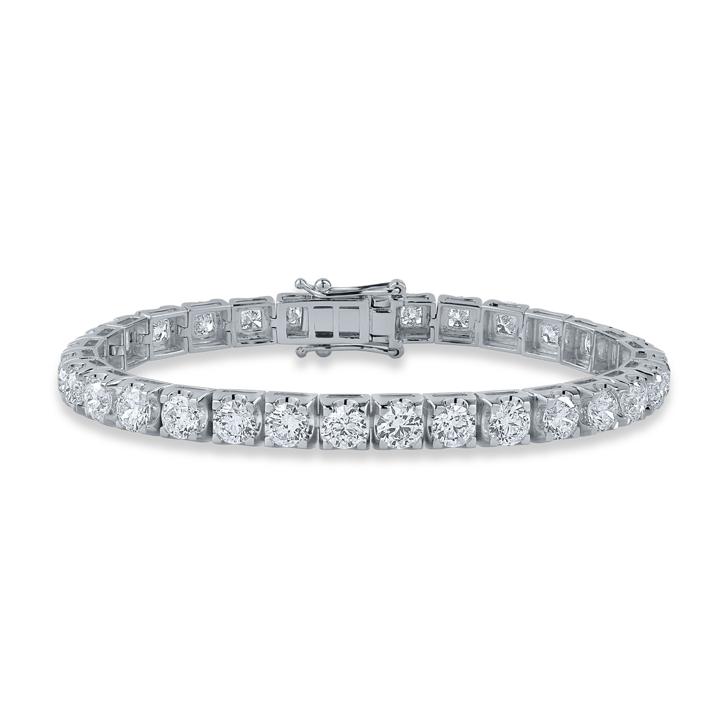 Brățară tenis din aur alb cu diamante de 12.64ct Brățară tenis din aur alb cu diamante de 12.64ct