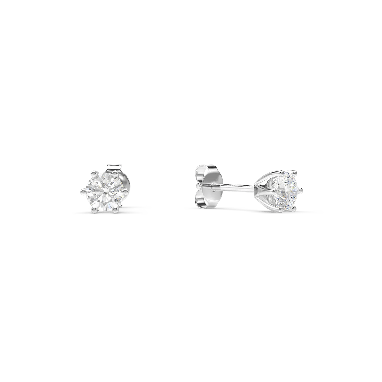 Cercei din aur alb cu diamante de 0.315ct Cercei din aur alb cu diamante de 0.315ct