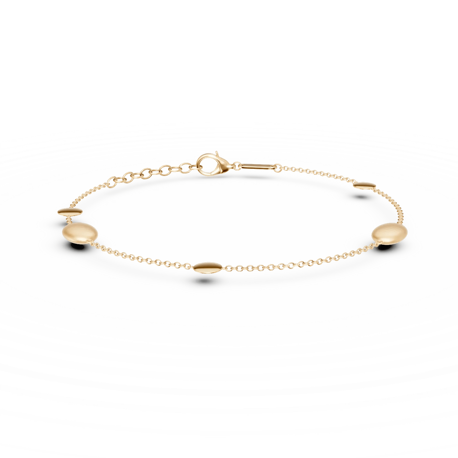 Brățară din aur galben cu biluțe Brățară din aur galben cu biluțe