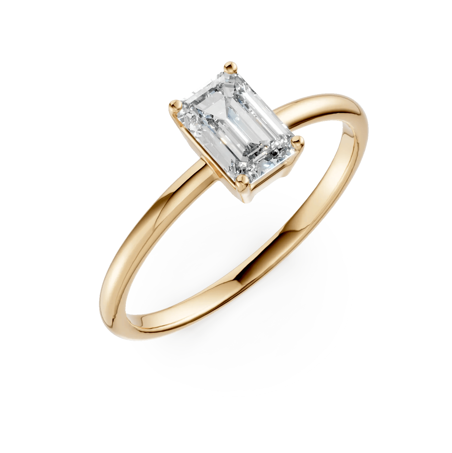 Inel de logodnă din aur galben cu zirconia solitaire – Teilor Inel de logodnă din aur galben cu zirconia solitaire – Teilor