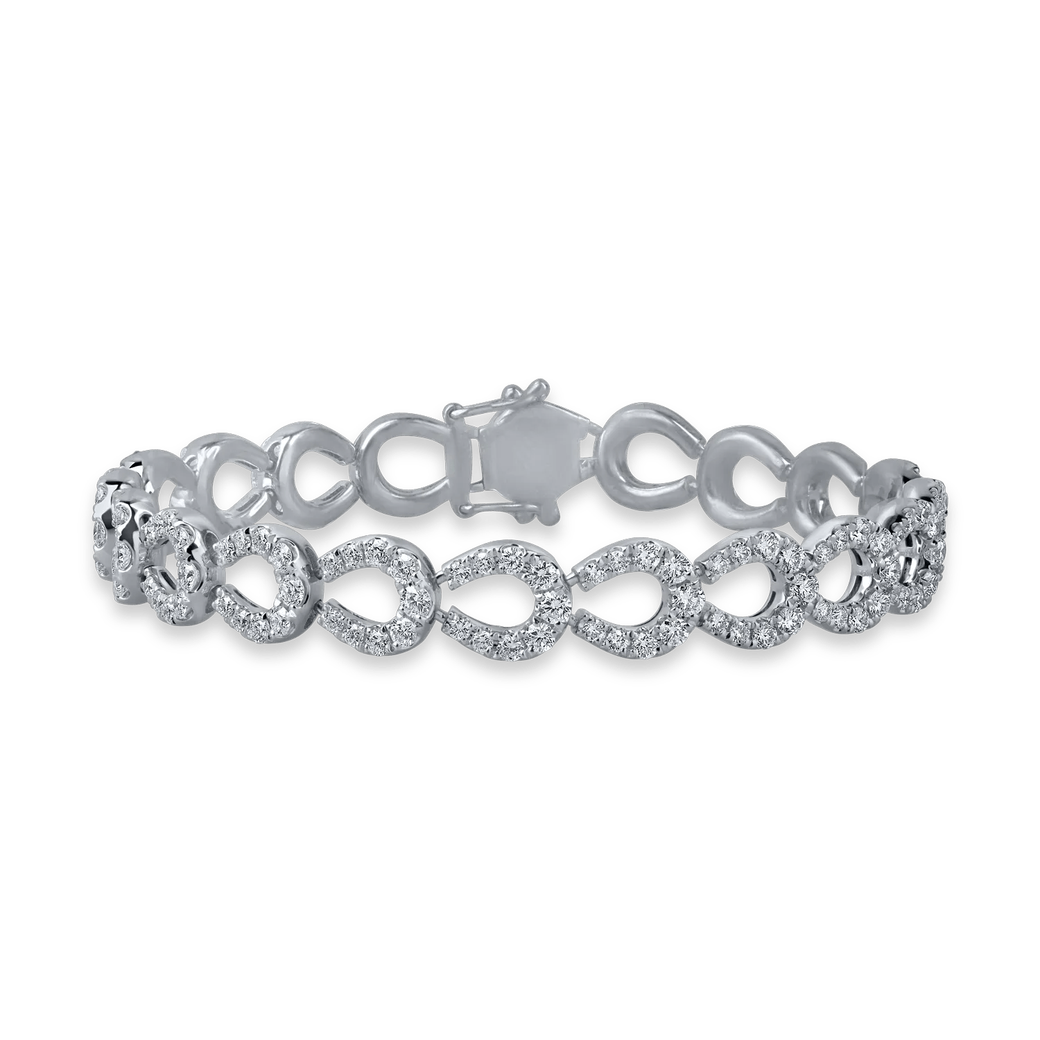 Brățară din aur alb cu diamante de 4.4ct Brățară din aur alb cu diamante de 4.4ct