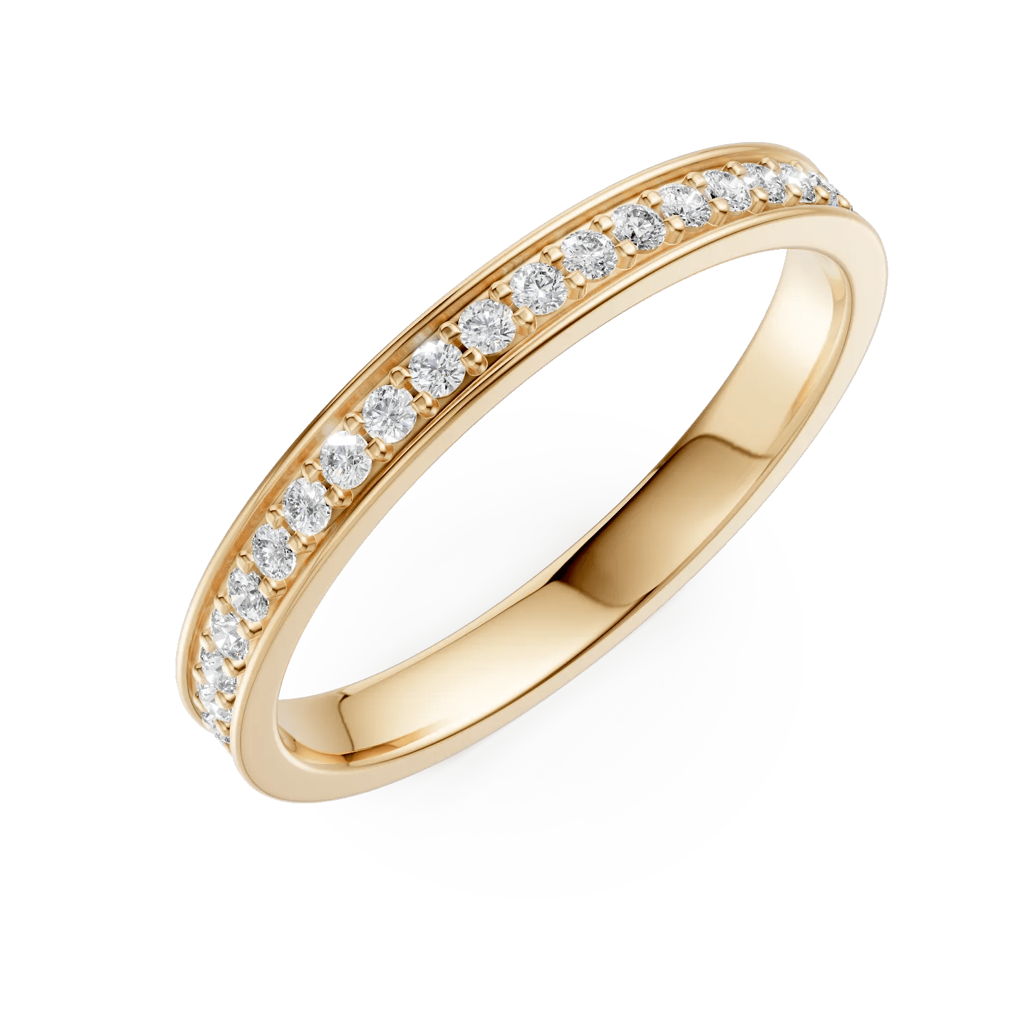 Inel eternity din aur galben cu diamante de 0.3ct Inel eternity din aur galben cu diamante de 0.3ct