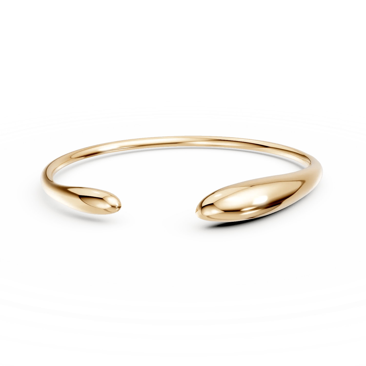 Brățară deschisă minimalistă din aur galben Brățară deschisă minimalistă din aur galben