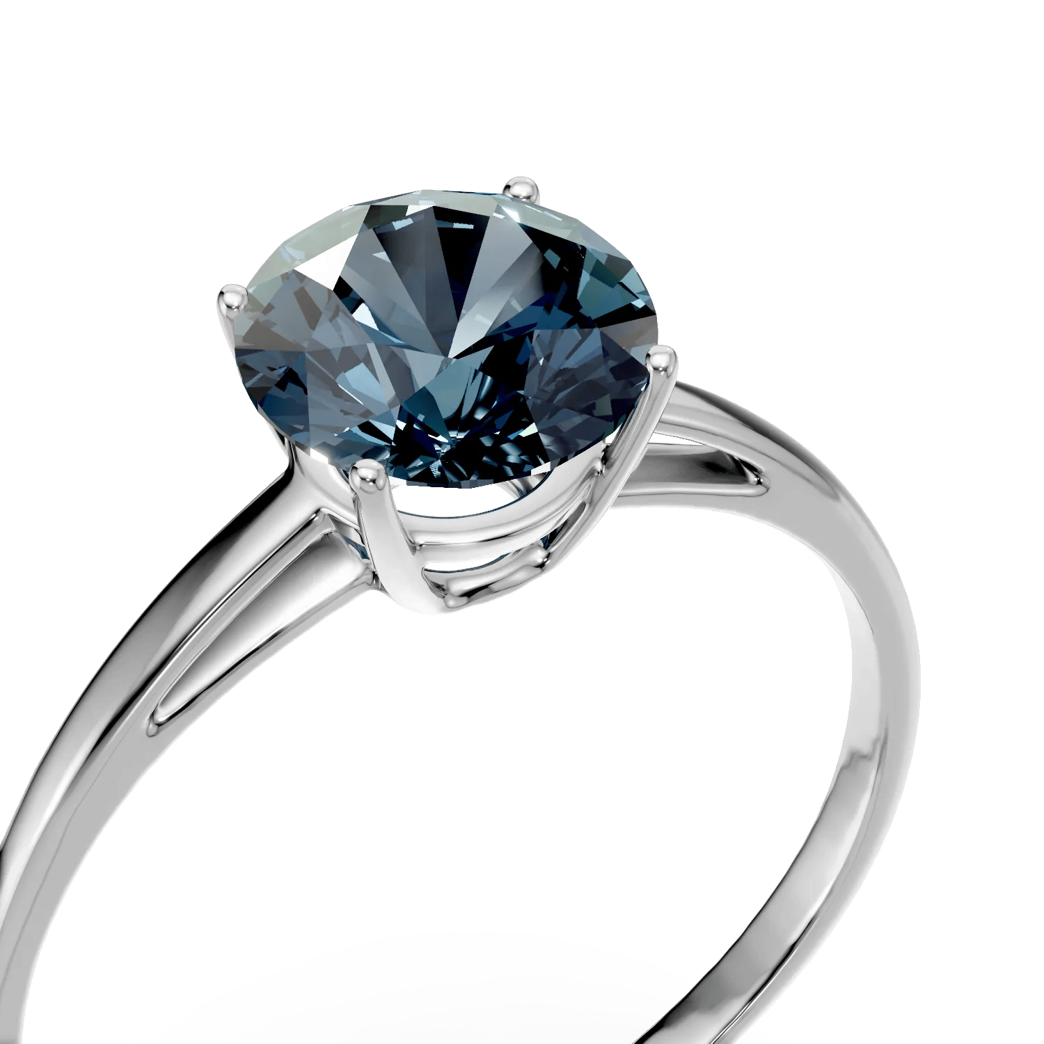 Inel din aur alb cu topaz london blue – Teilor Inel din aur alb cu topaz london blue - Teilor