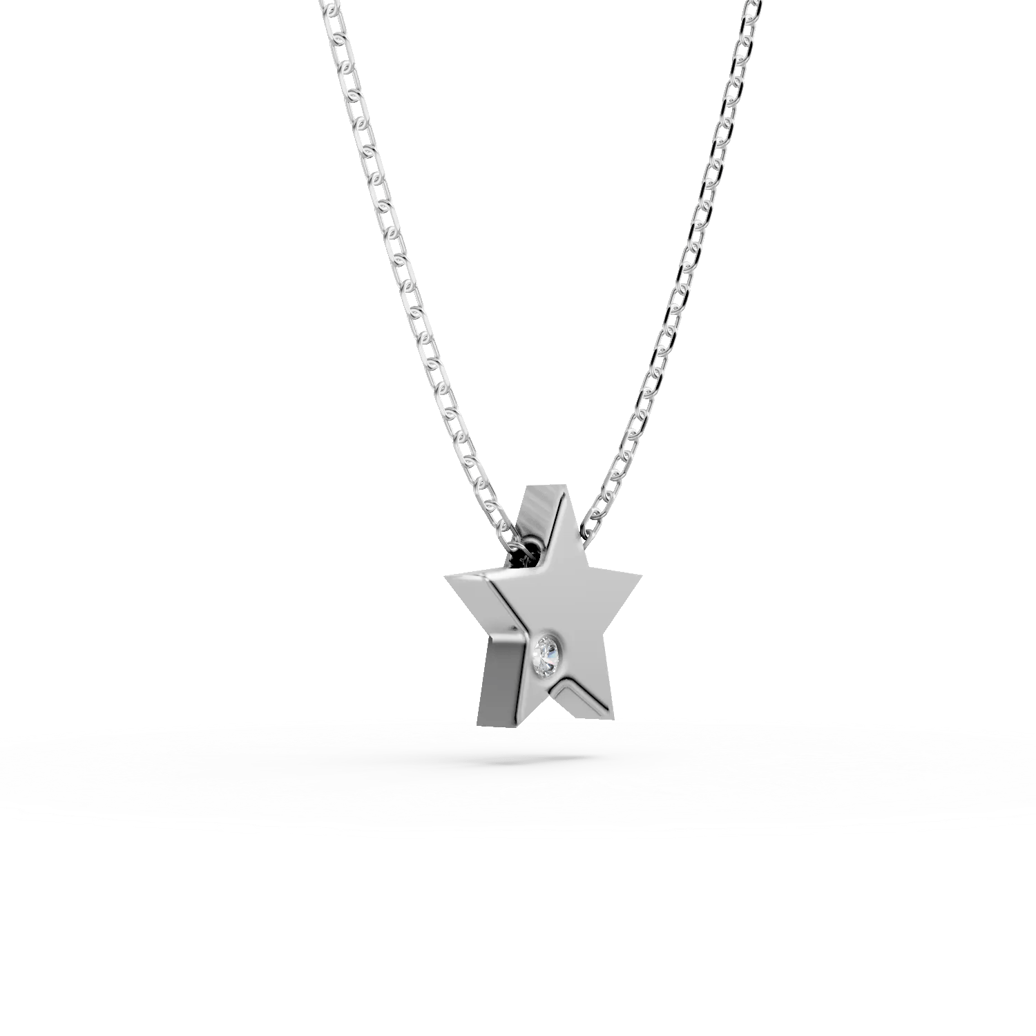 Lanț din aur alb cu diamant – Teilor Lanț din aur alb cu diamant – Teilor