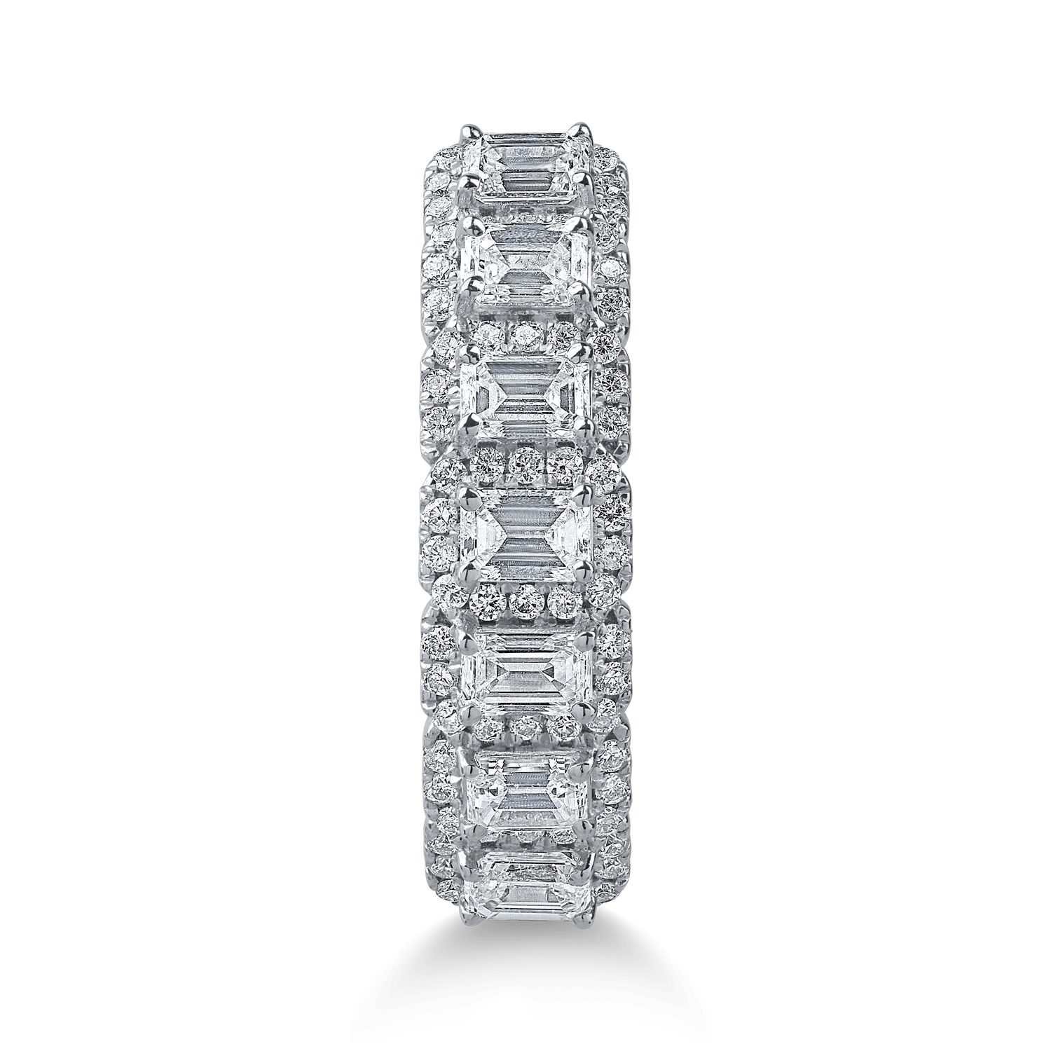 Inel semi eternity din aur alb cu diamante – 1.07ct Inel semi eternity din aur alb cu diamante - 1.07ct