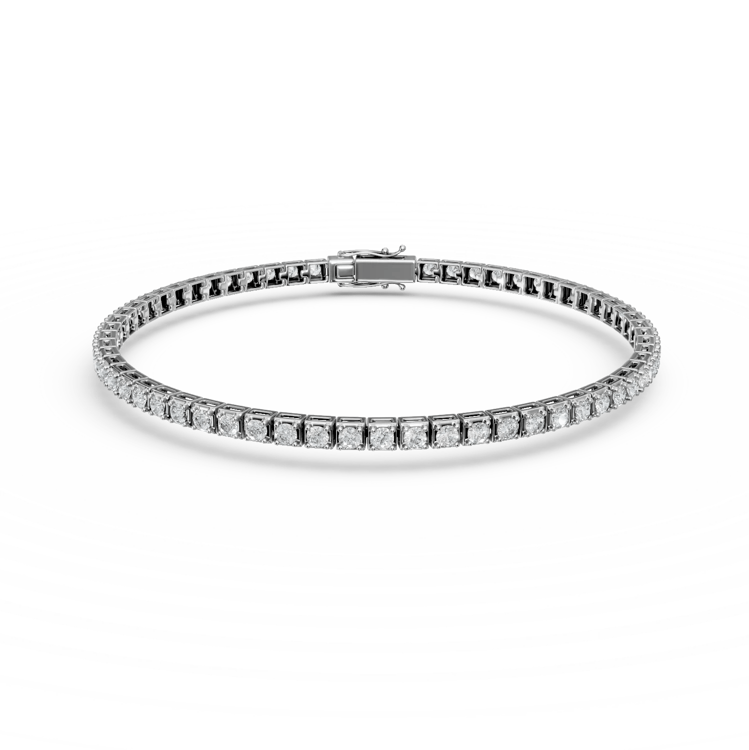 Brățară tennis din aur alb cu diamante de 0.8ct Brățară tennis din aur alb cu diamante de 0.8ct