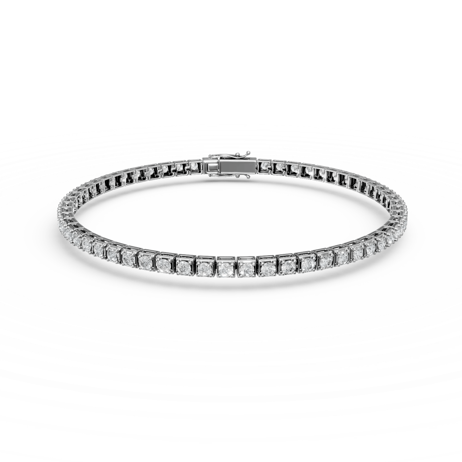 Brățară tennis din aur alb cu diamante de 1.4ct Brățară tennis din aur alb cu diamante de 1.4ct