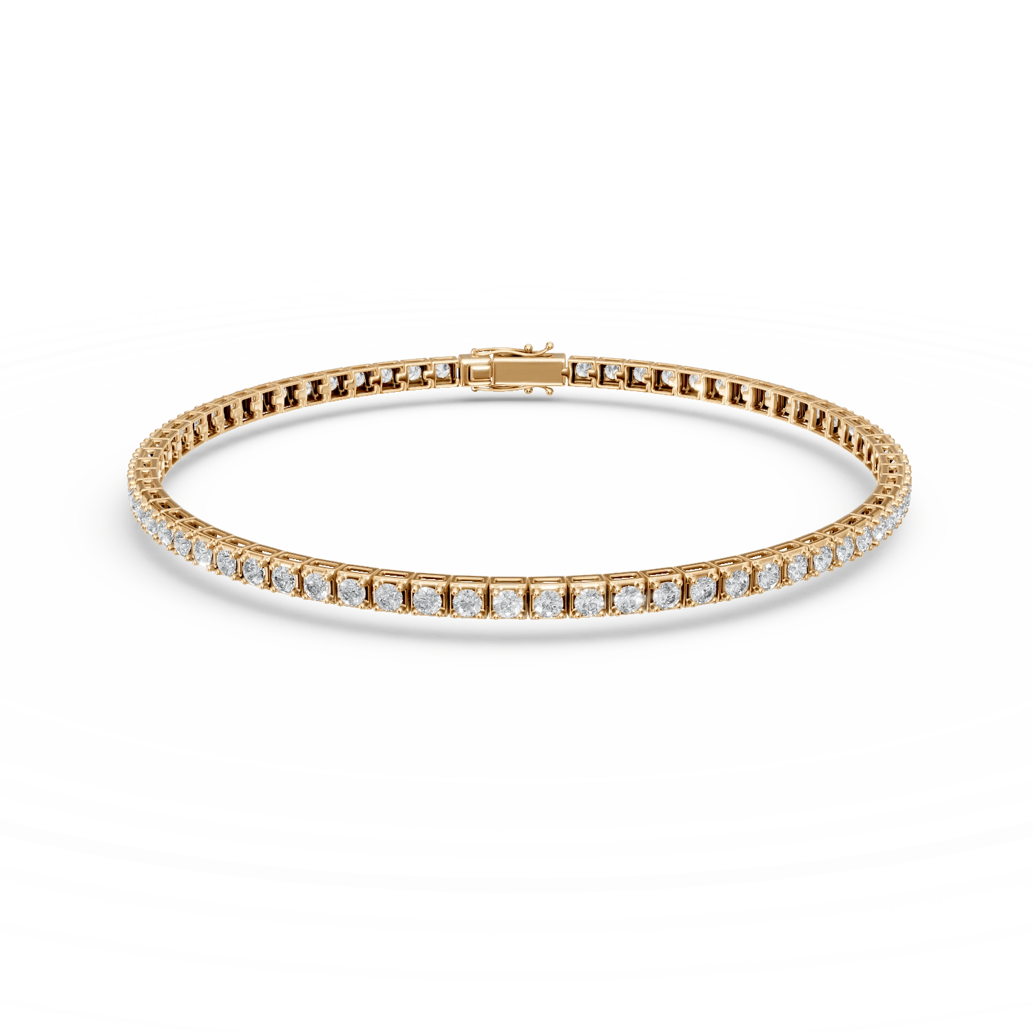 Brățară tennis din aur galben cu diamante de 1.4ct Brățară tennis din aur galben cu diamante de 1.4ct